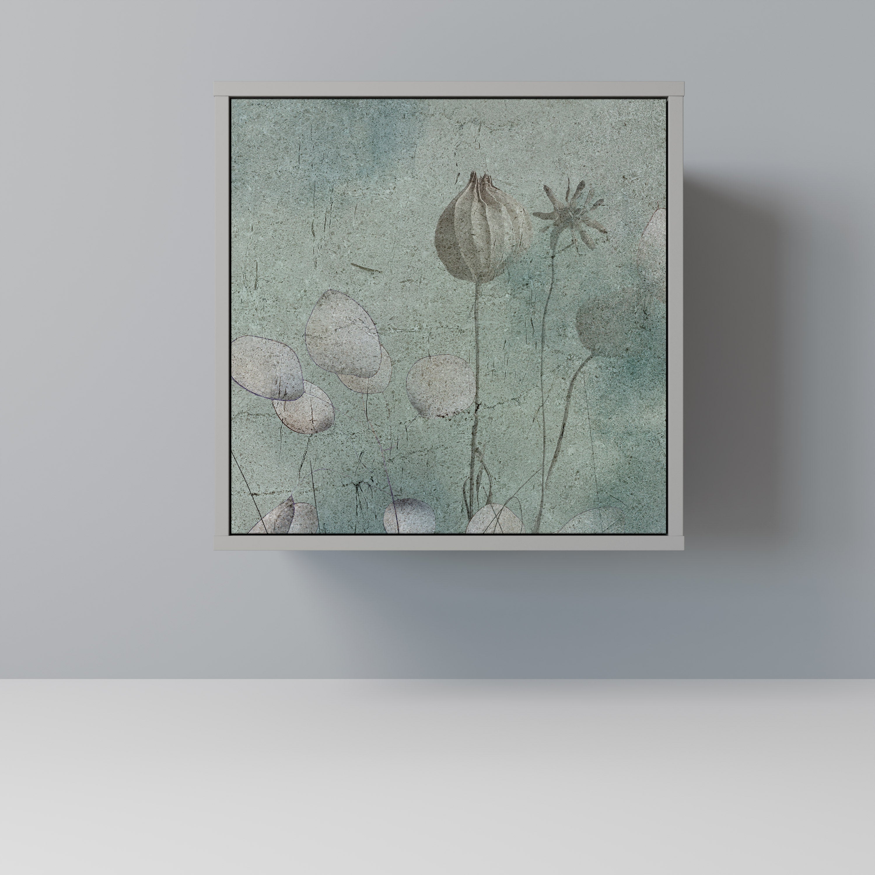 NIGHT LADY Sideboard mit 1 Tür in Grau