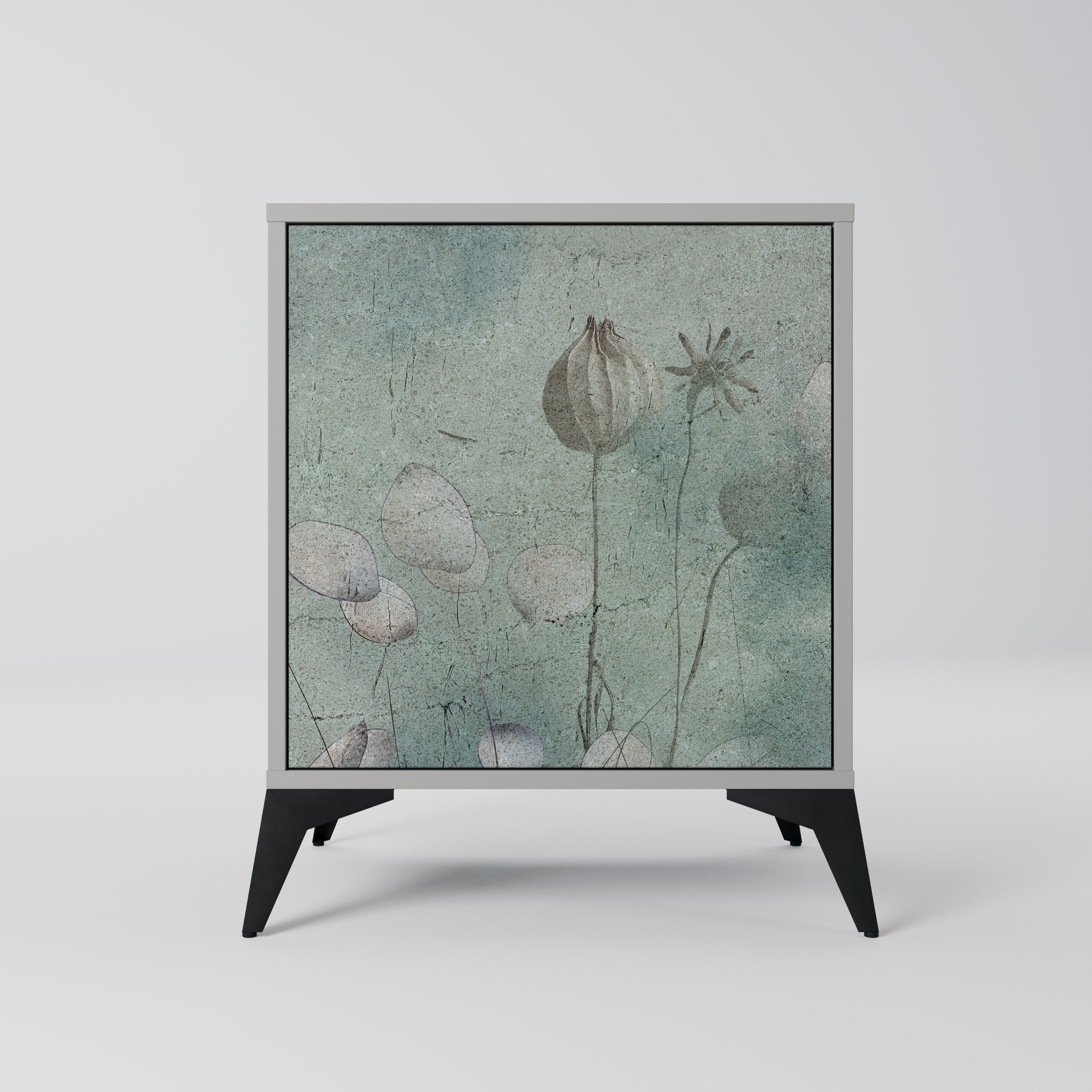 NIGHT LADY Sideboard mit 1 Tür in Grau