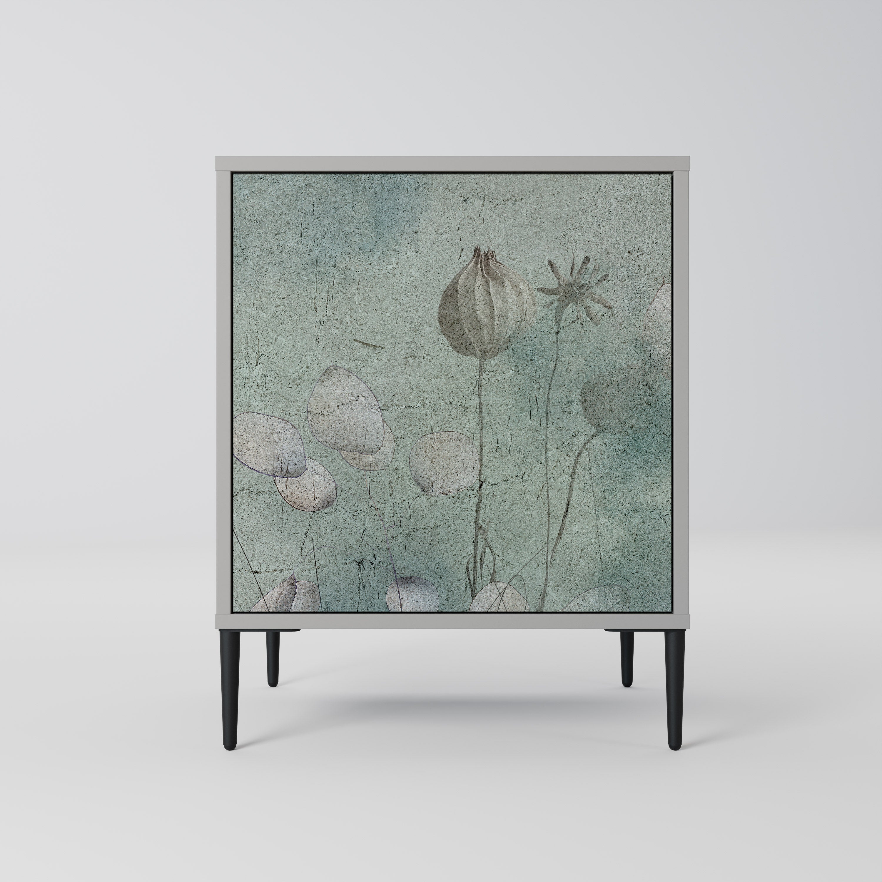 NIGHT LADY Sideboard mit 1 Tür in Grau