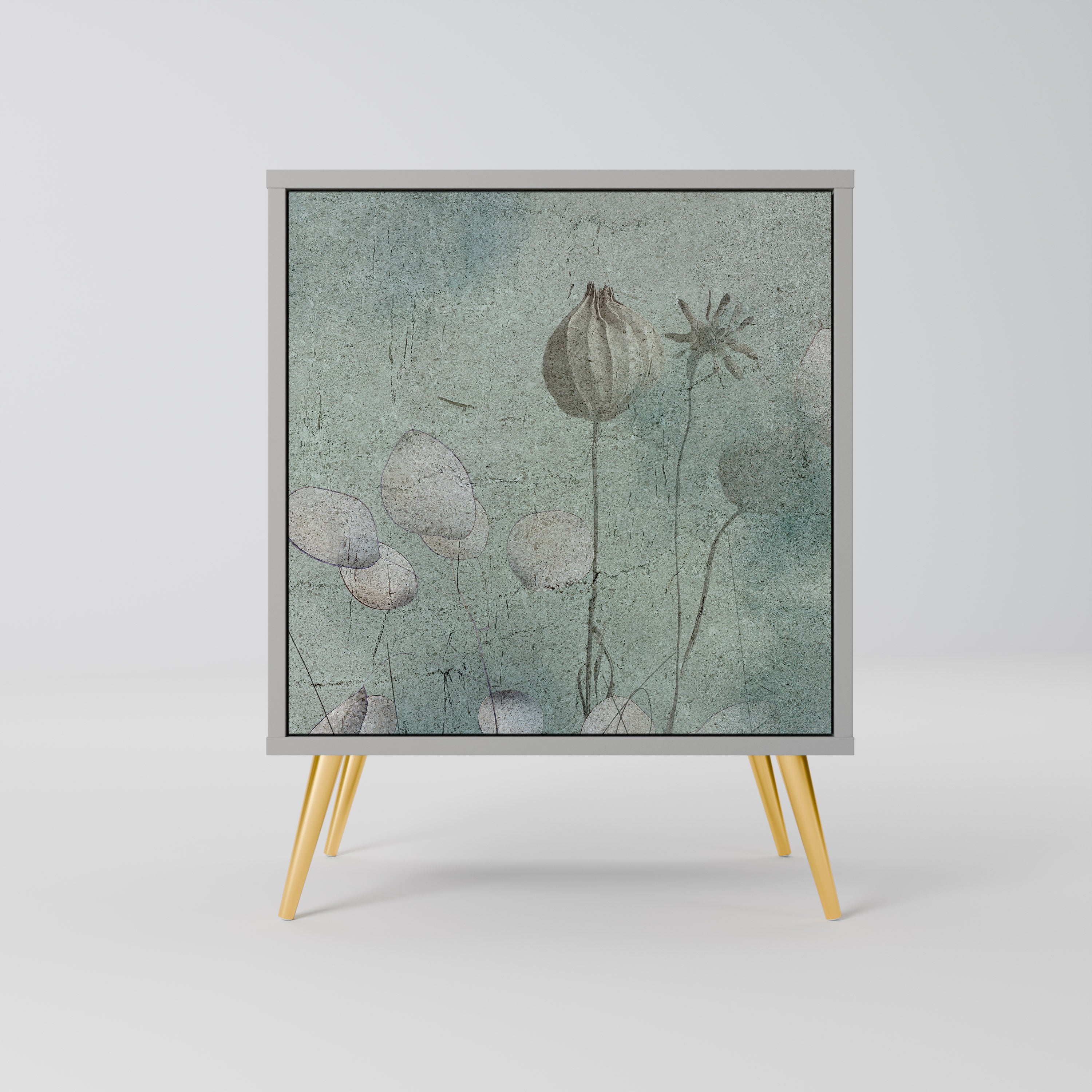 NIGHT LADY Sideboard mit 1 Tür in Grau