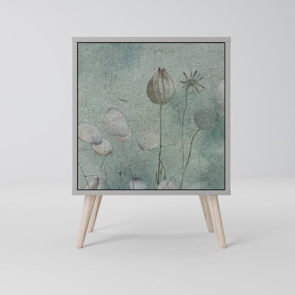 NIGHT LADY Sideboard mit 1 Tür in Grau