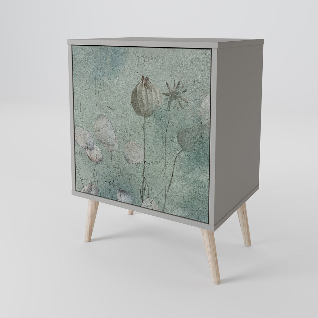 NIGHT LADY Sideboard mit 1 Tür in Grau