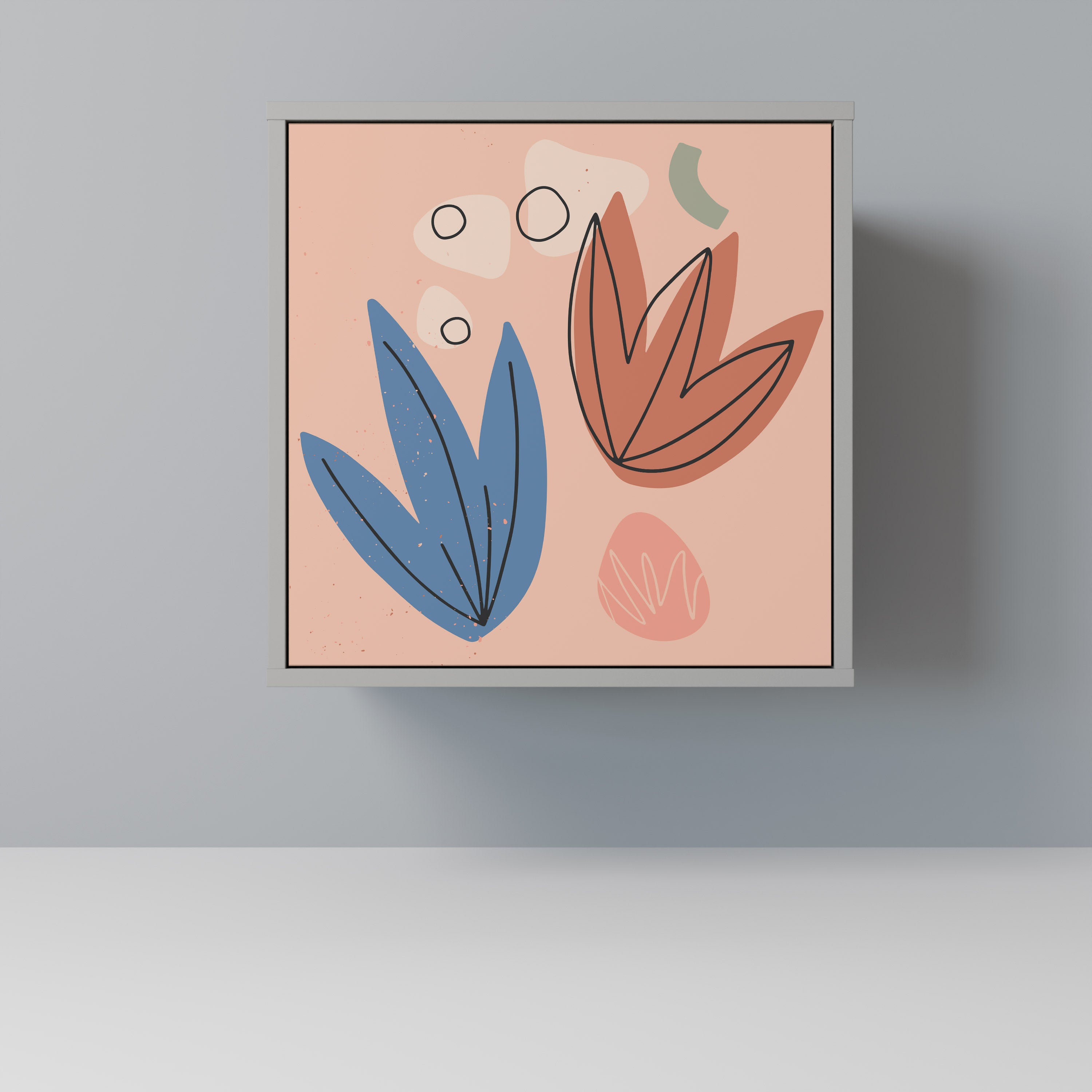 PASTEL DESTINY Sideboard mit 1 Tür in Grau