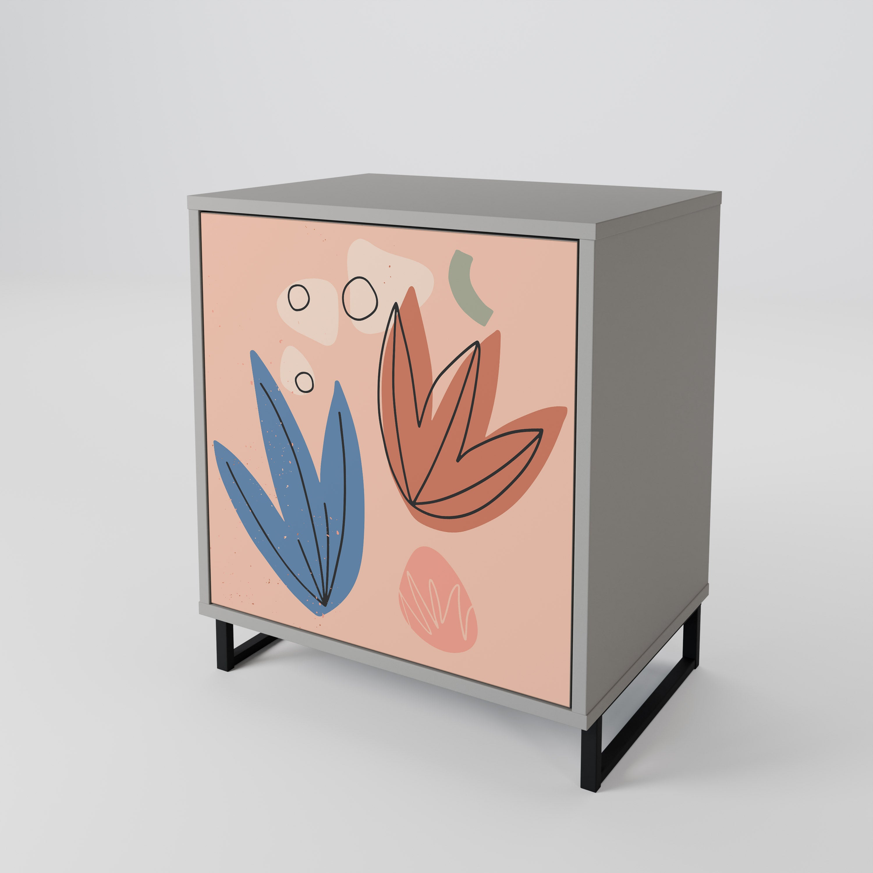 PASTEL DESTINY Sideboard mit 1 Tür in Grau