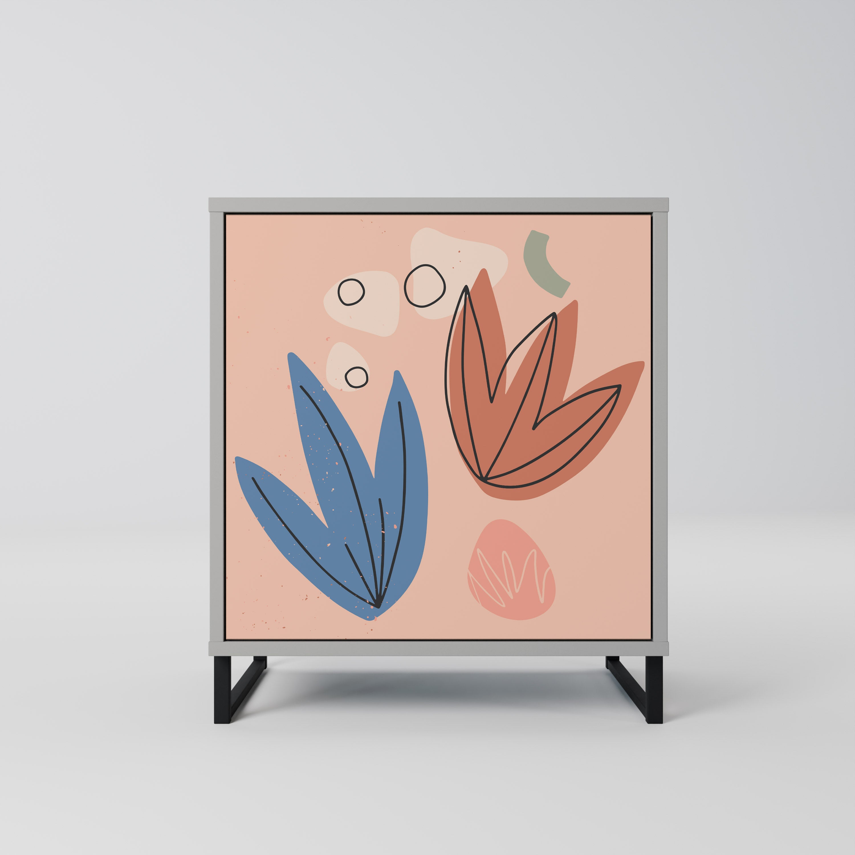 PASTEL DESTINY Sideboard mit 1 Tür in Grau