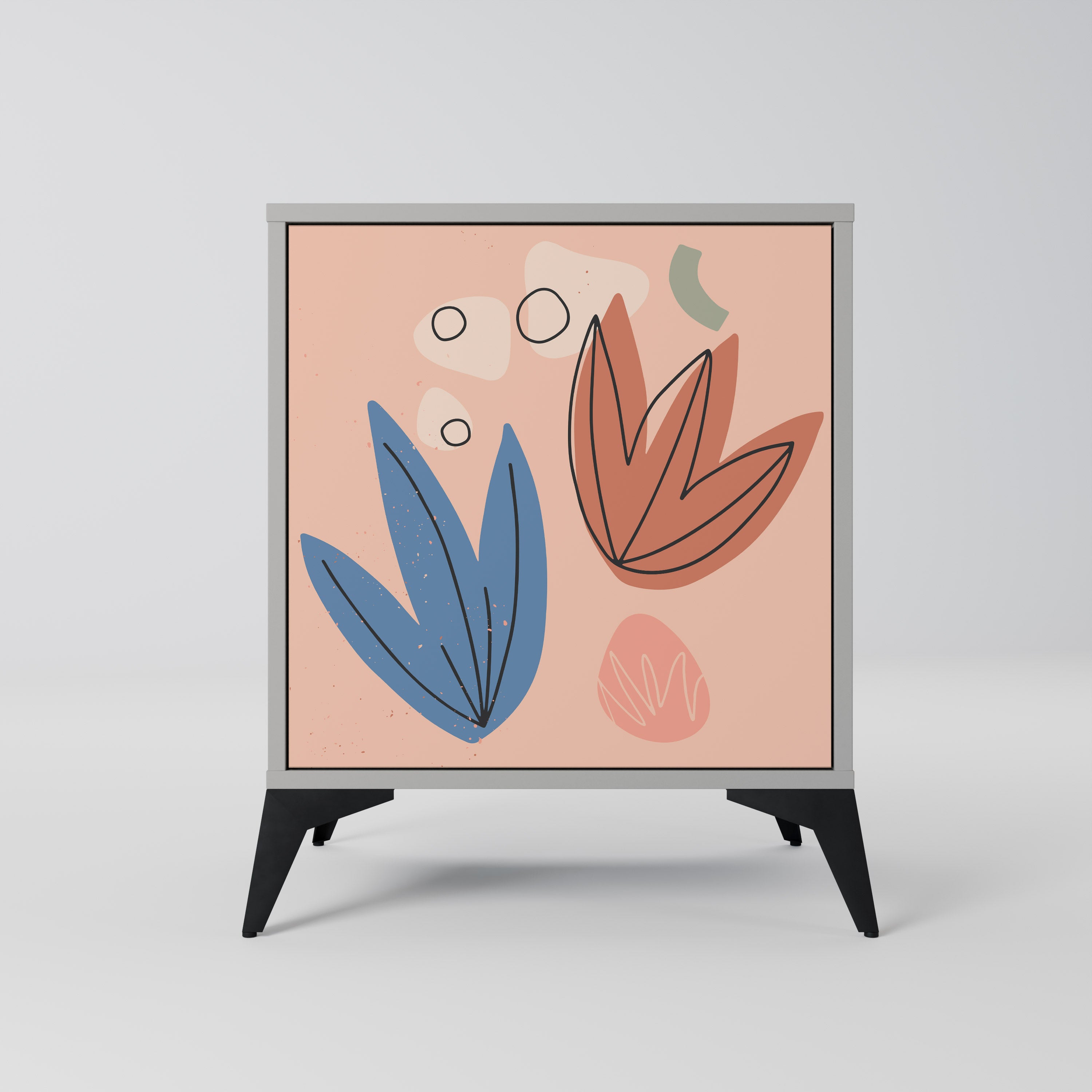 PASTEL DESTINY Sideboard mit 1 Tür in Grau