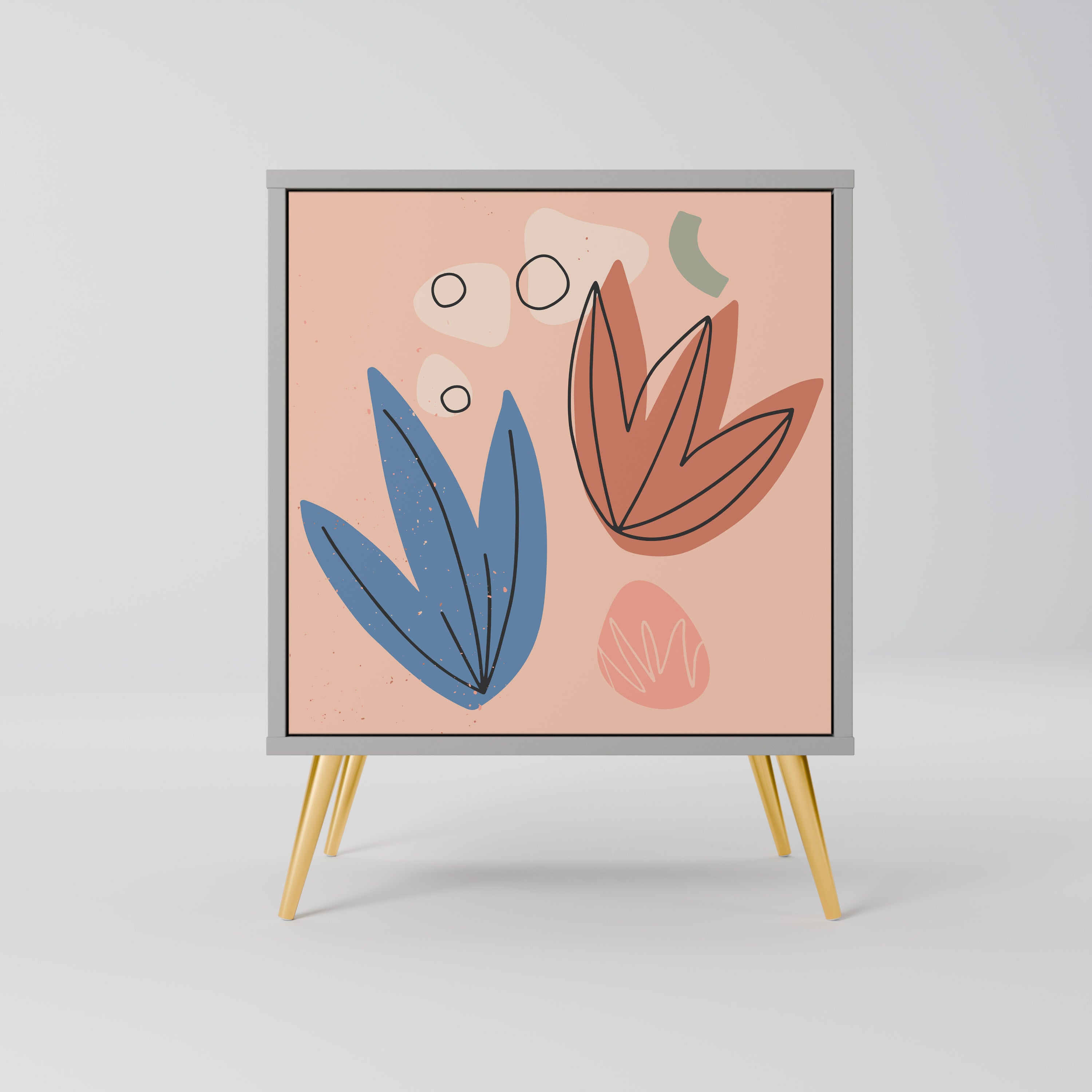 PASTEL DESTINY Sideboard mit 1 Tür in Grau