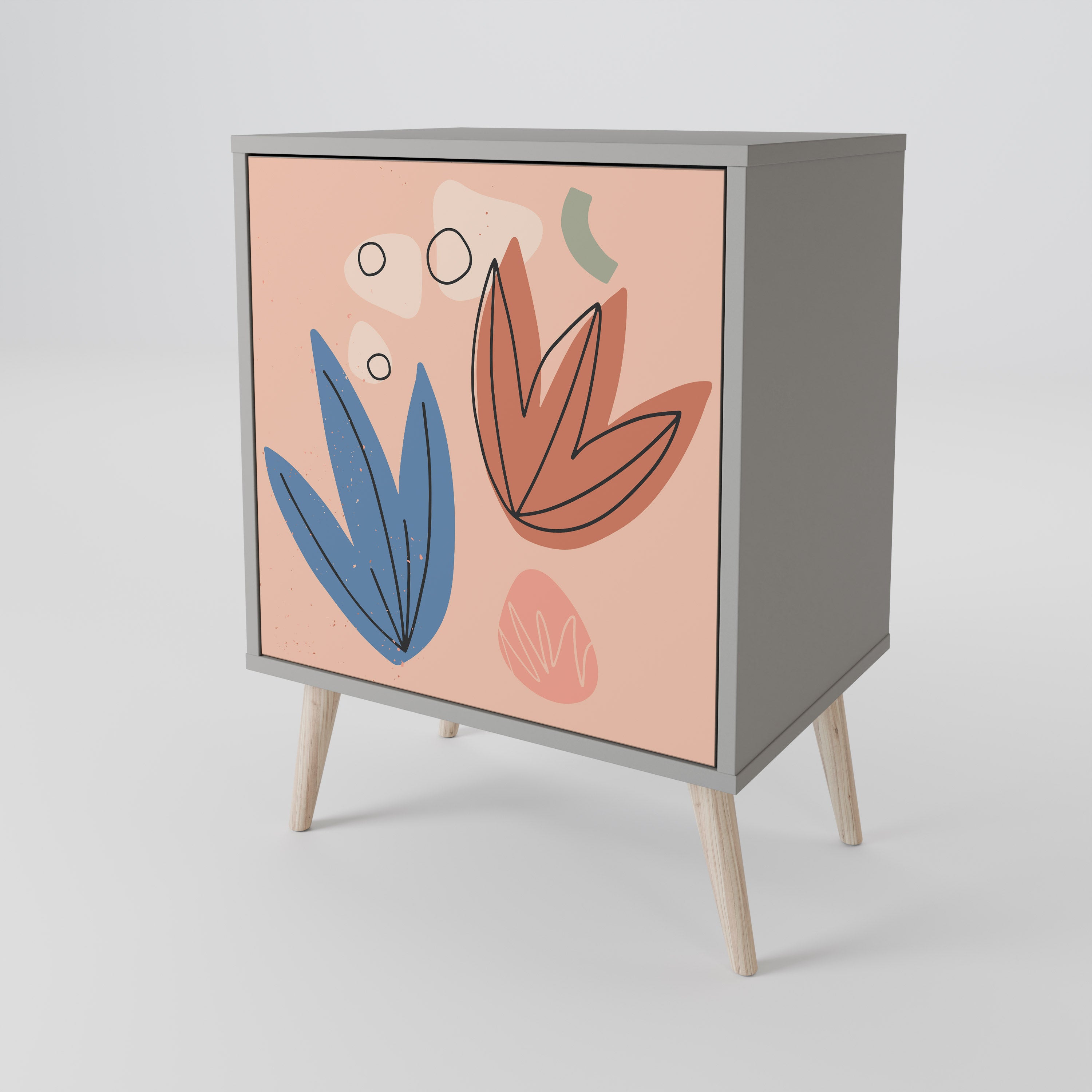 PASTEL DESTINY Sideboard mit 1 Tür in Grau