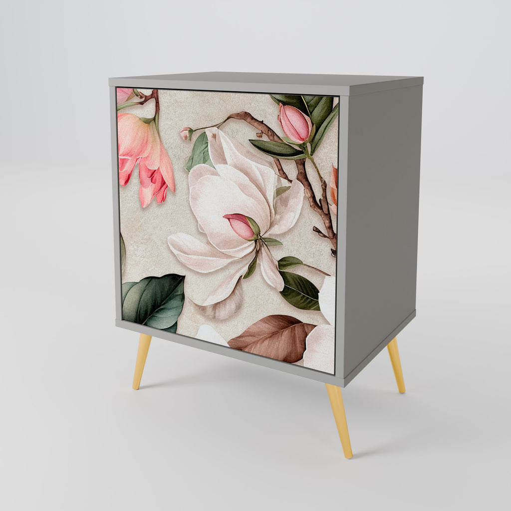 FLORAL GRACE Sideboard mit 1 Tür in Grau