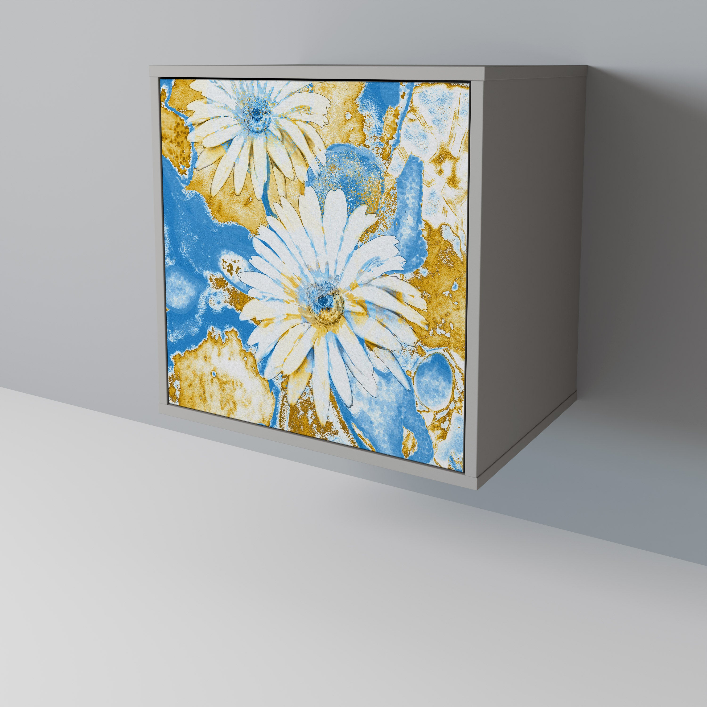 DAISY LUXE Sideboard mit 1 Tür in Grau