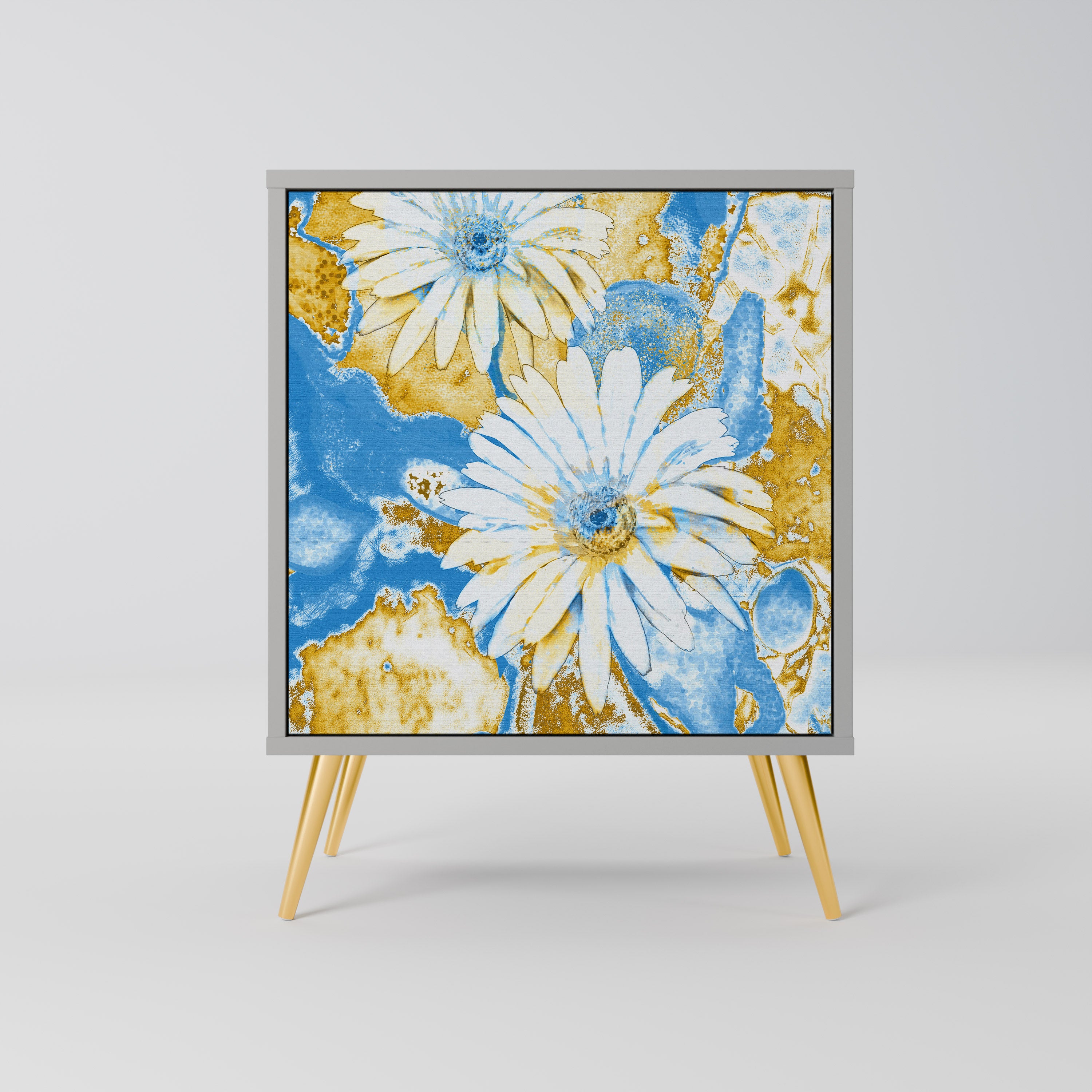 DAISY LUXE Sideboard mit 1 Tür in Grau