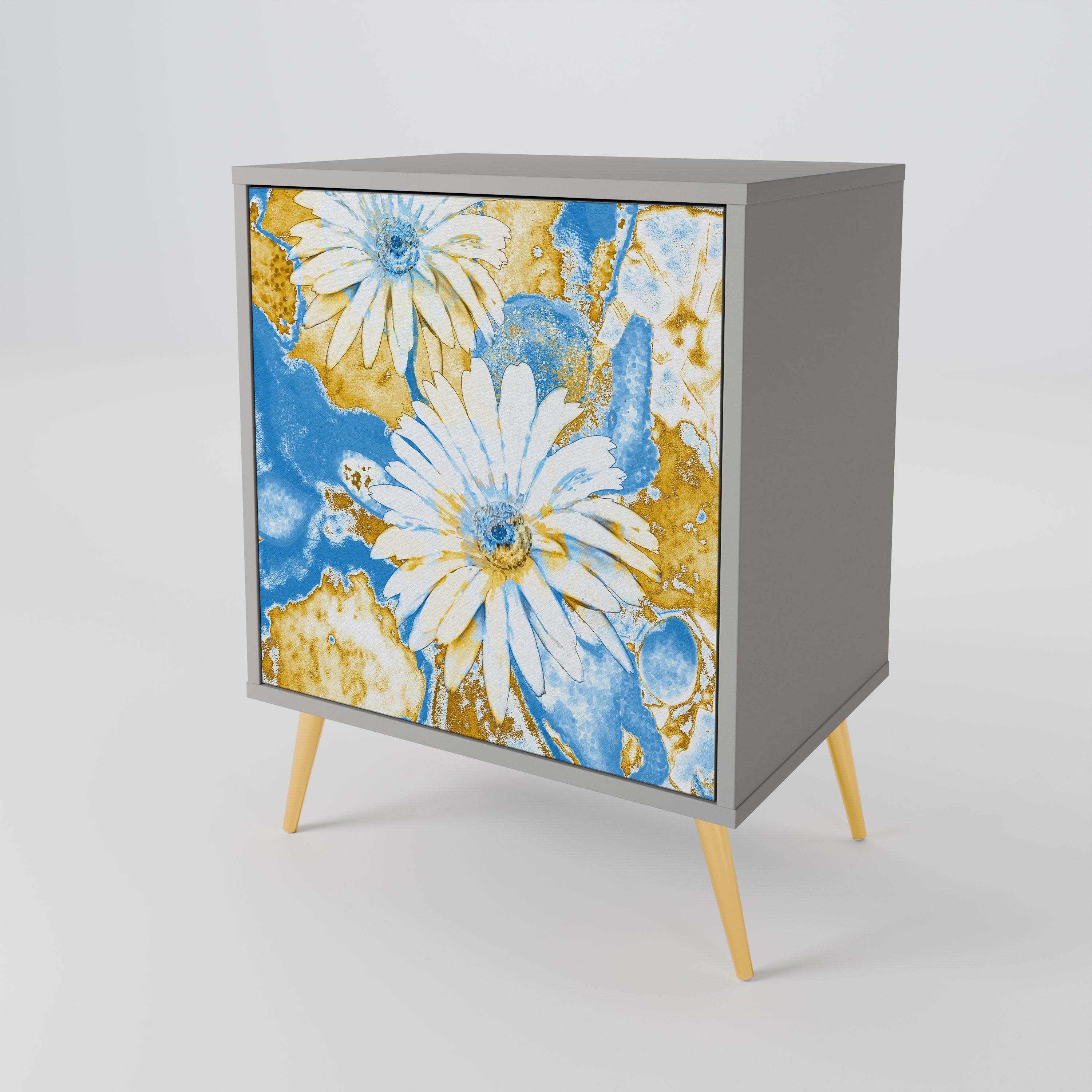 DAISY LUXE Sideboard mit 1 Tür in Grau