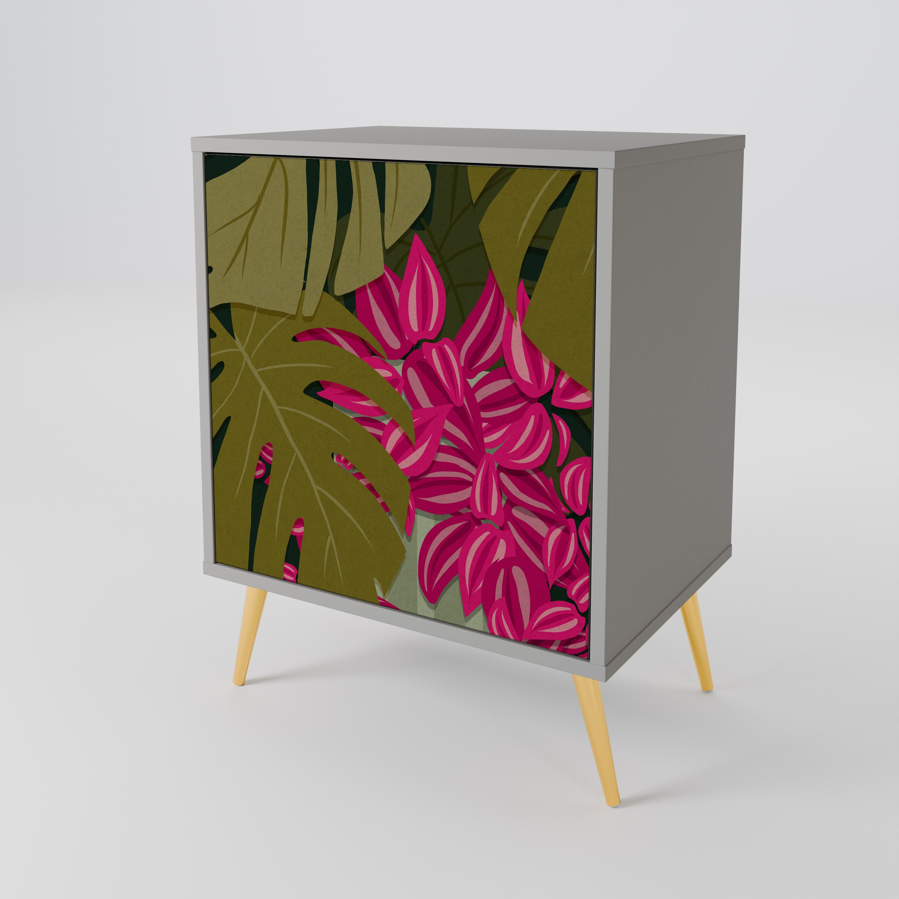 TROPICAL BEAUTY Sideboard mit 1 Tür in Grau