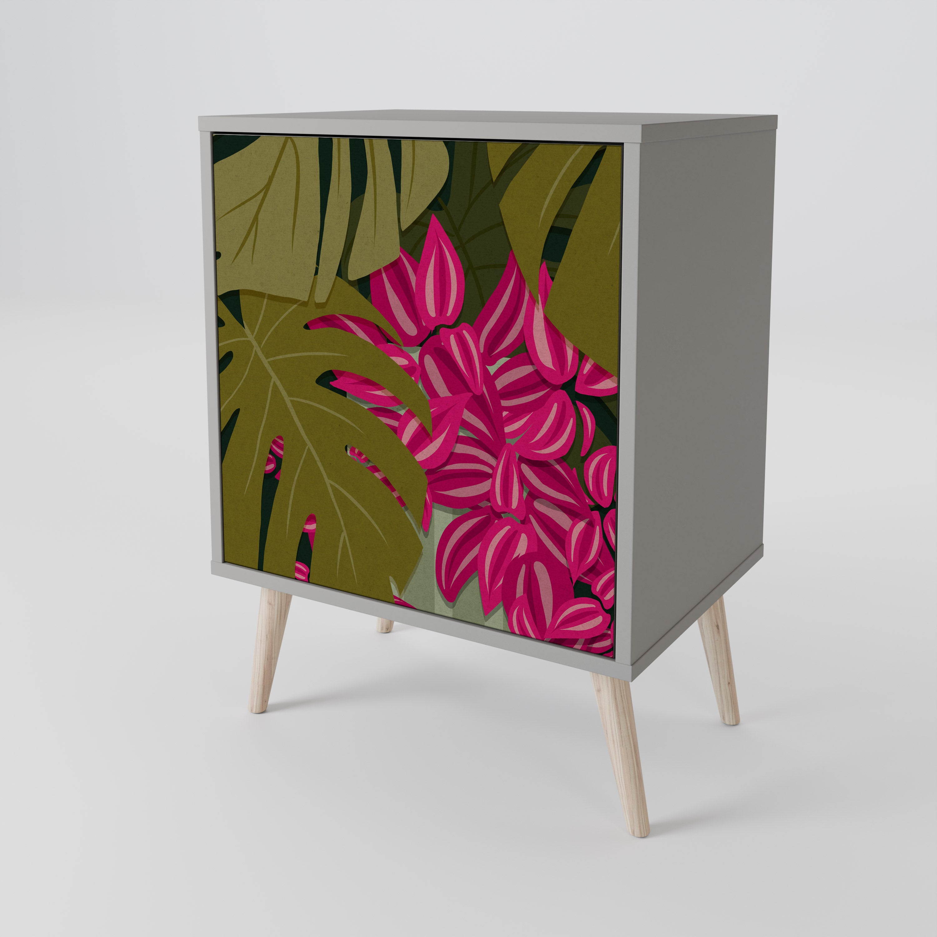 TROPICAL BEAUTY Sideboard mit 1 Tür in Grau