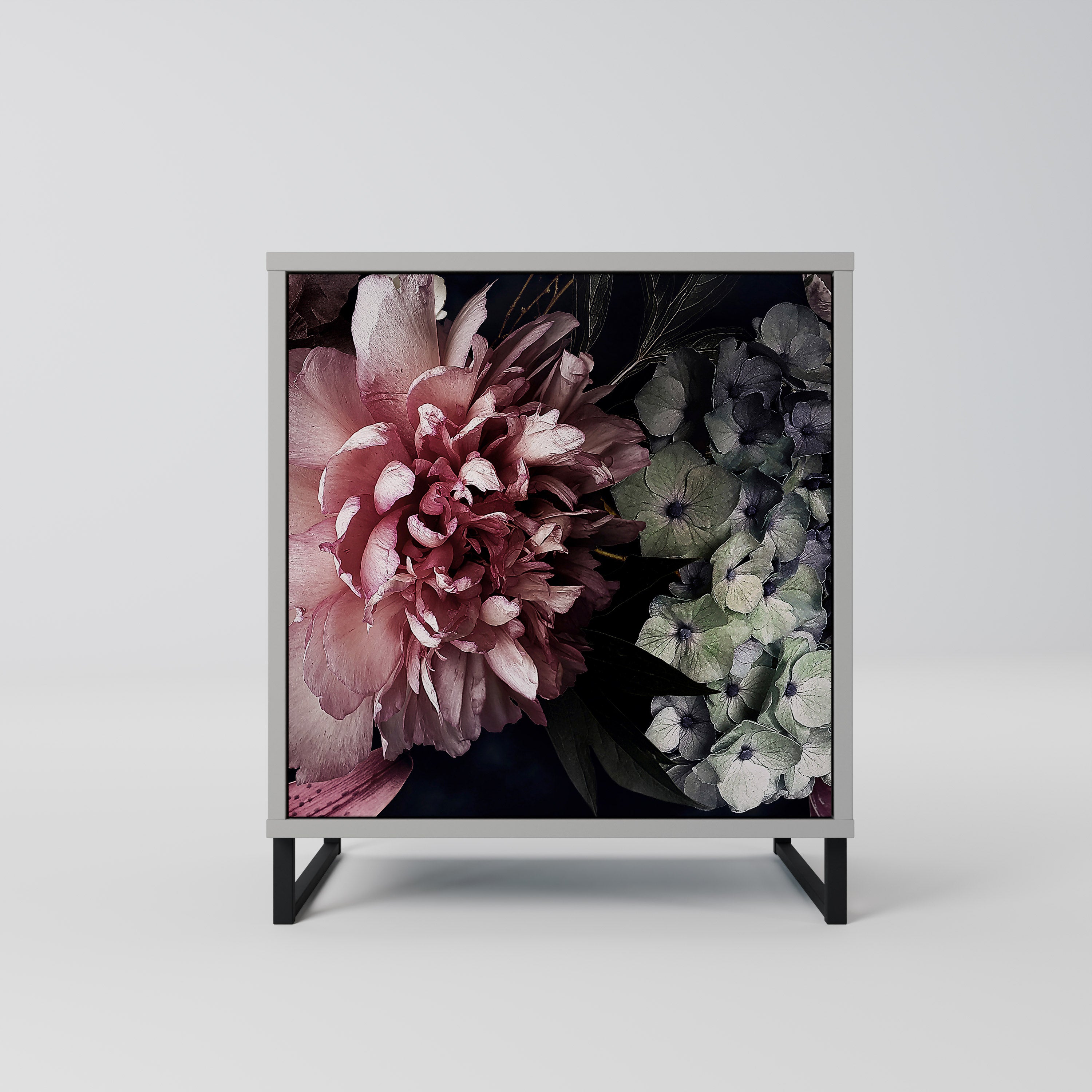 PURE BLOSSOM Sideboard mit 1 Tür in Grau