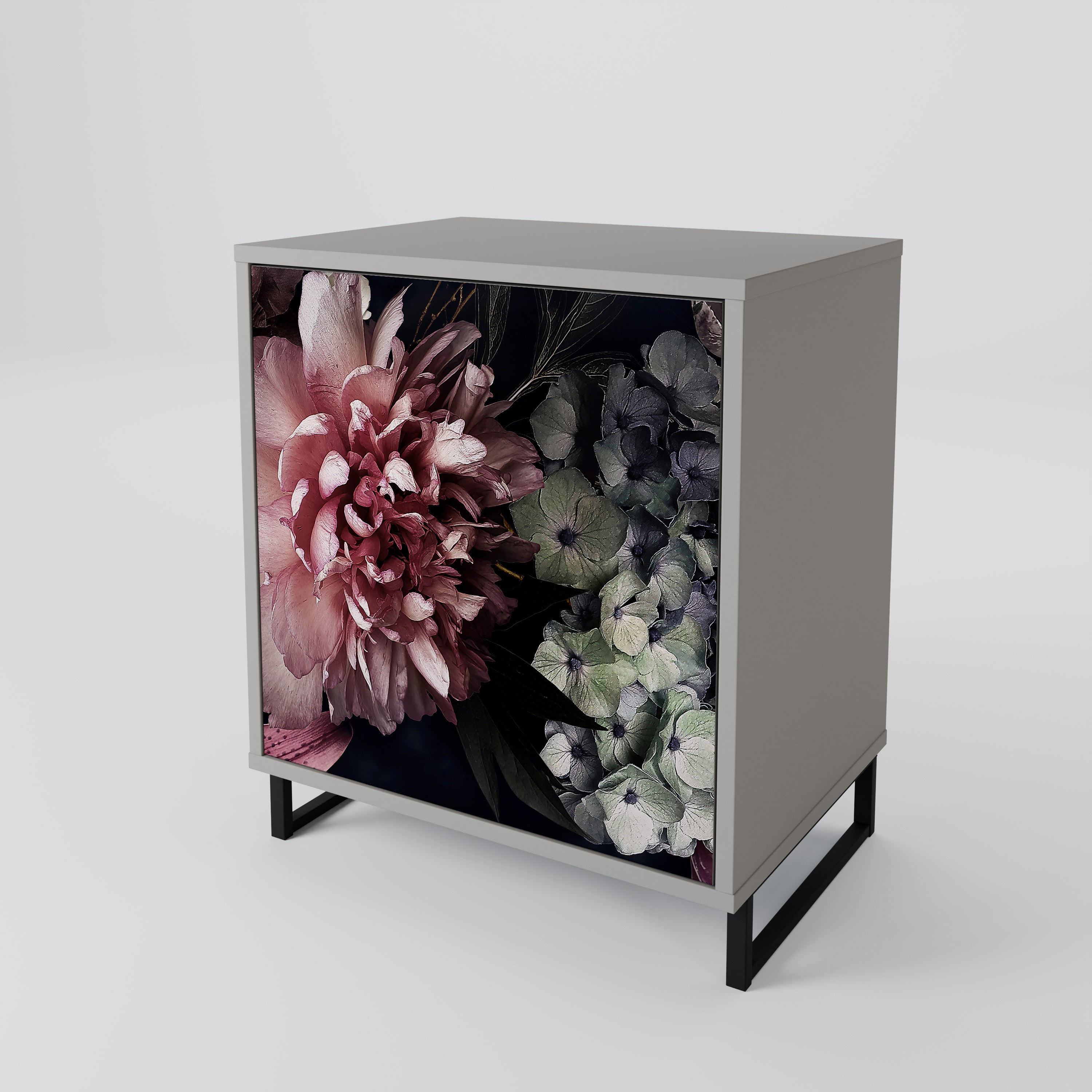 PURE BLOSSOM Sideboard mit 1 Tür in Grau