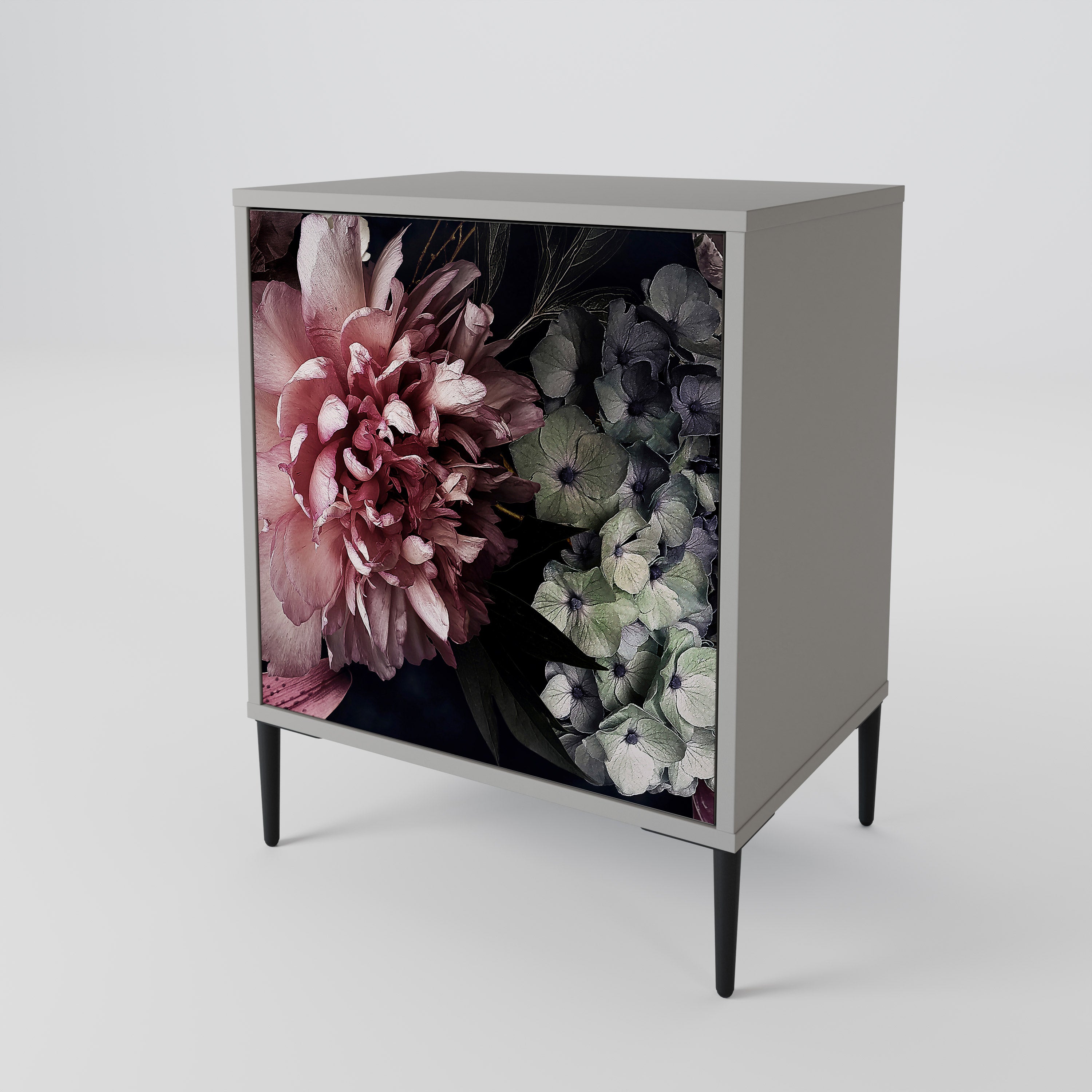 PURE BLOSSOM Sideboard mit 1 Tür in Grau