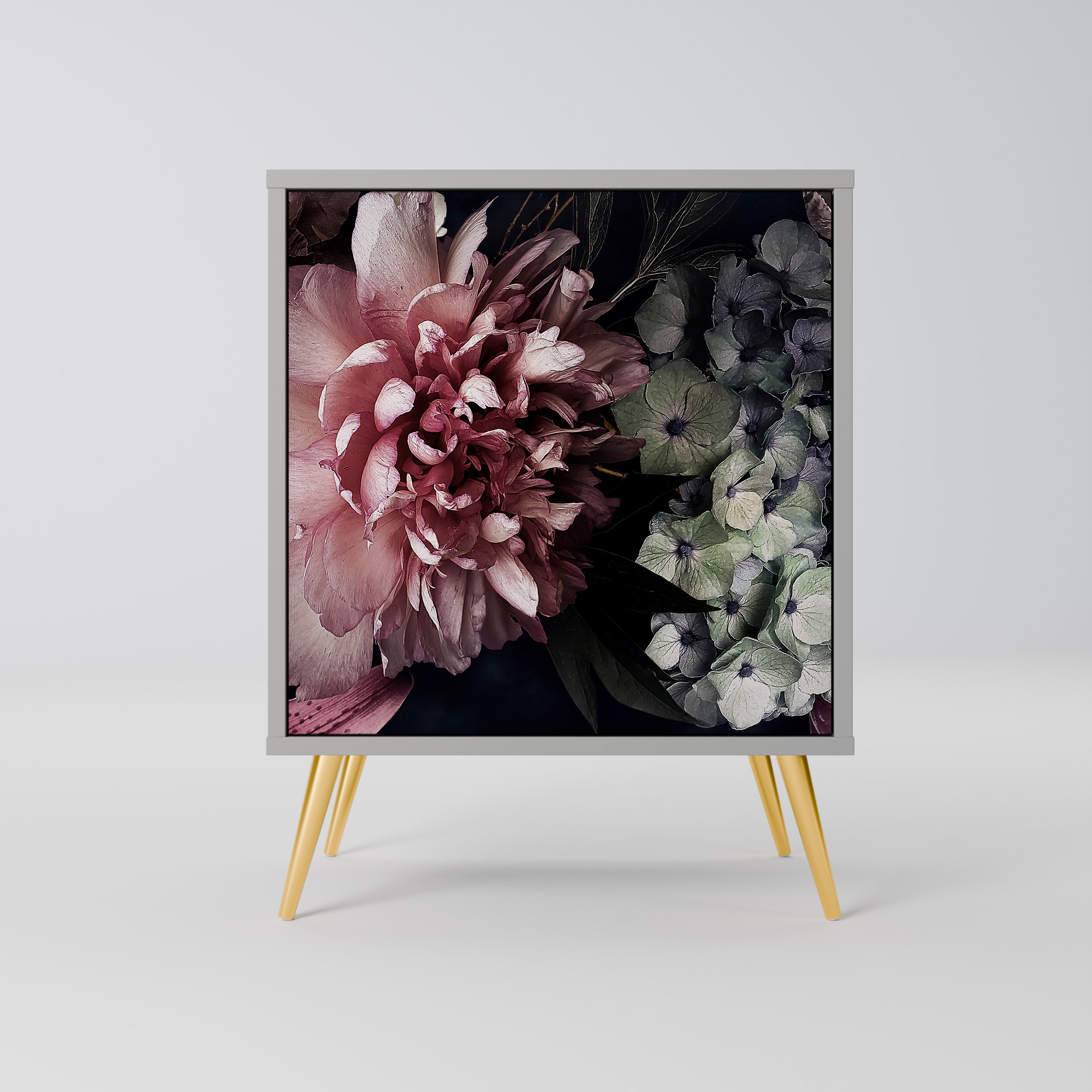 PURE BLOSSOM Sideboard mit 1 Tür in Grau