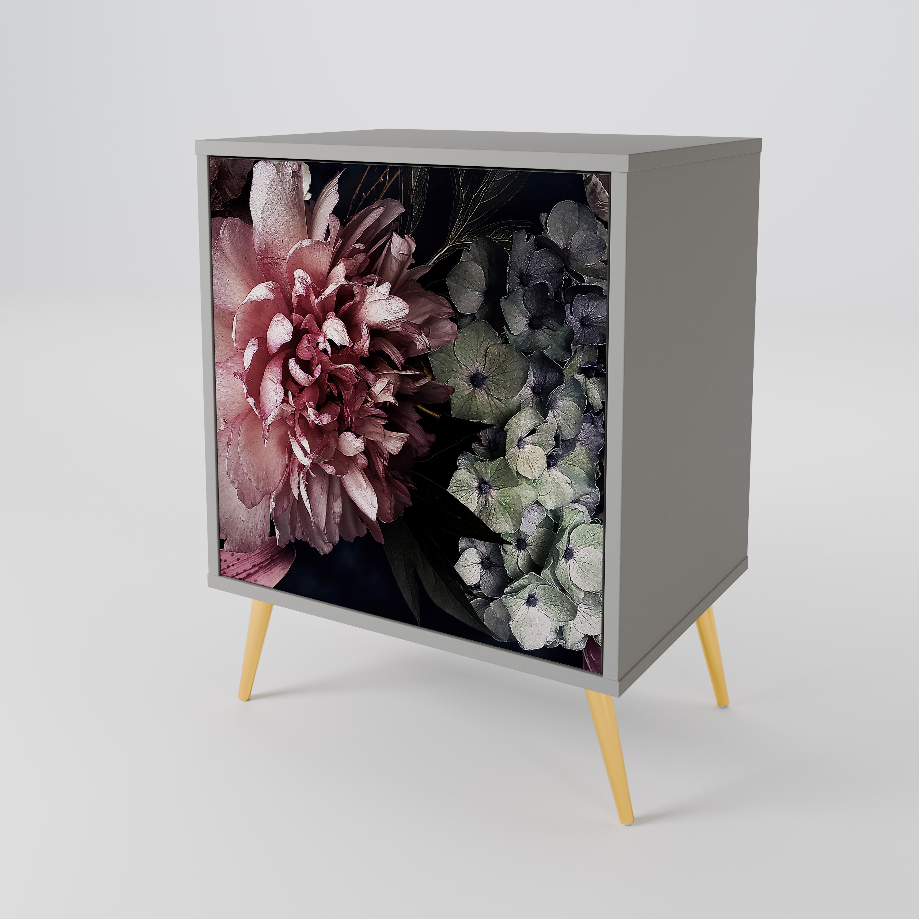 PURE BLOSSOM Sideboard mit 1 Tür in Grau