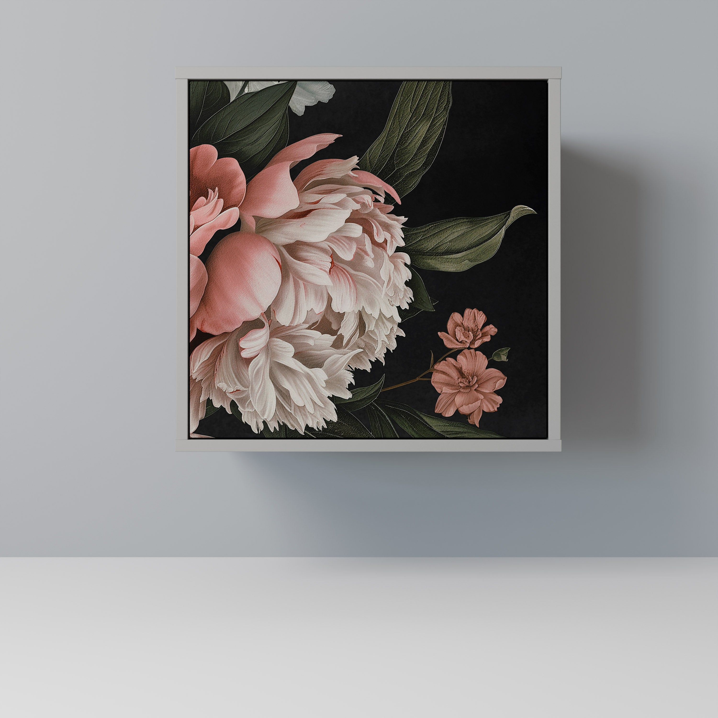 LUSH ELEGANCE Sideboard mit 1 Tür in Grau