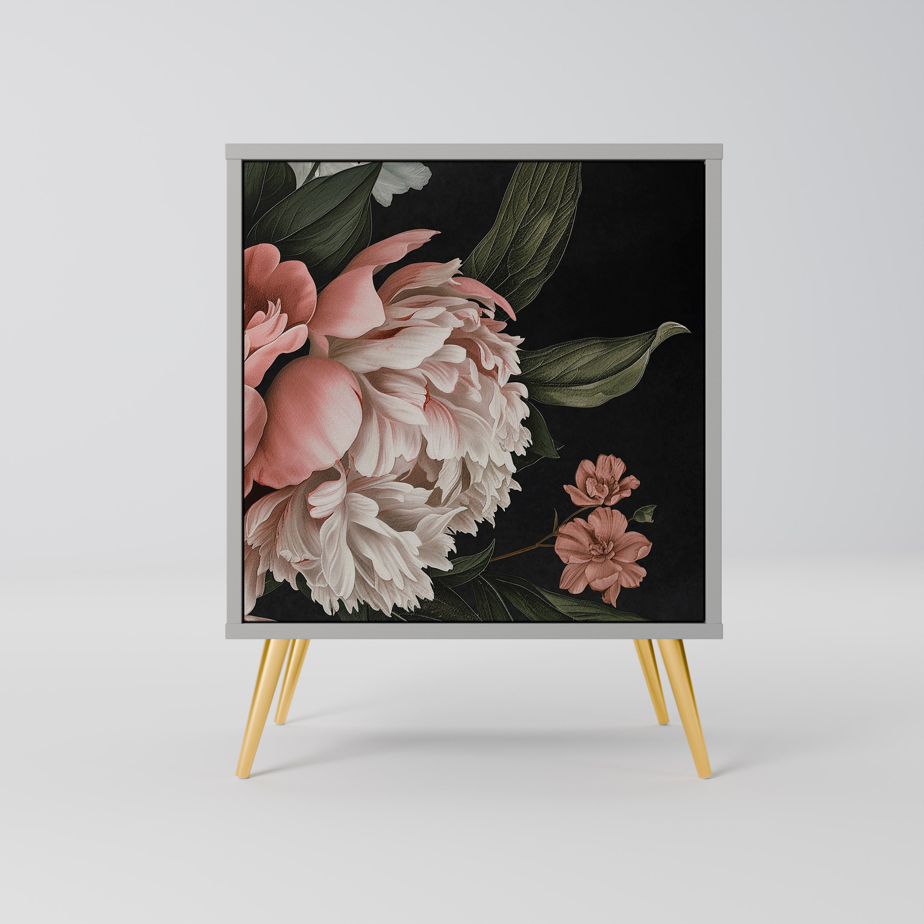 LUSH ELEGANCE Sideboard mit 1 Tür in Grau