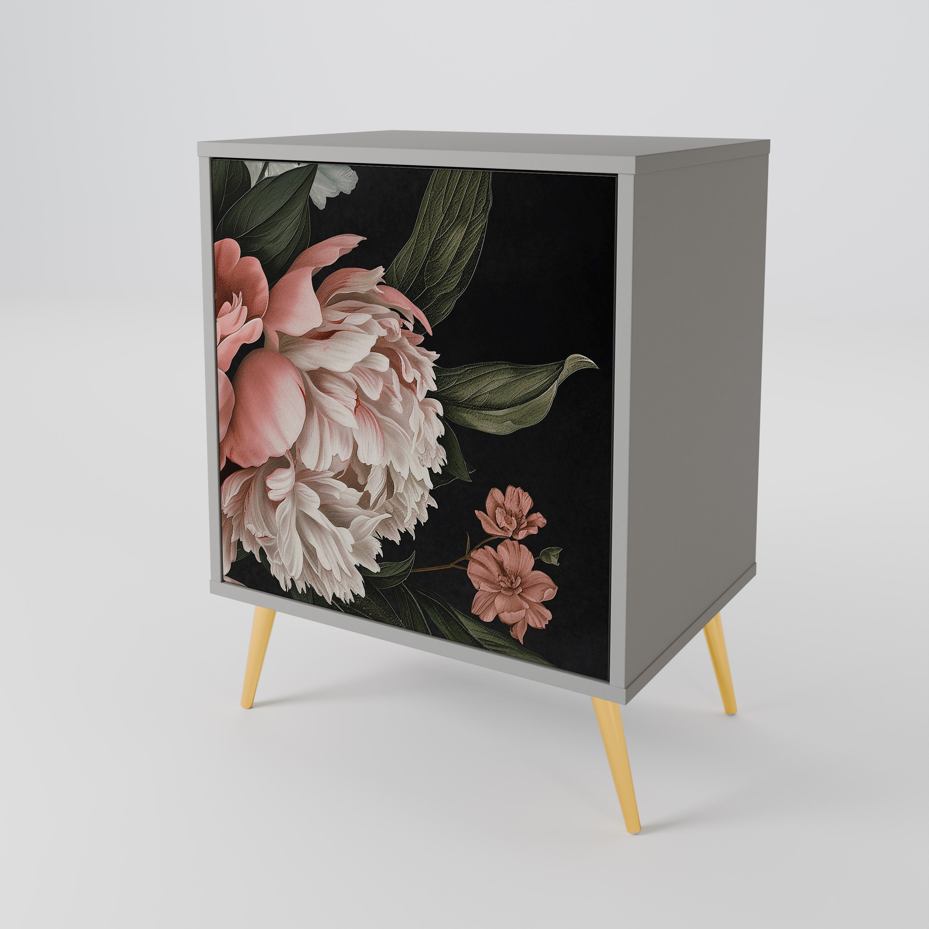 LUSH ELEGANCE Sideboard mit 1 Tür in Grau