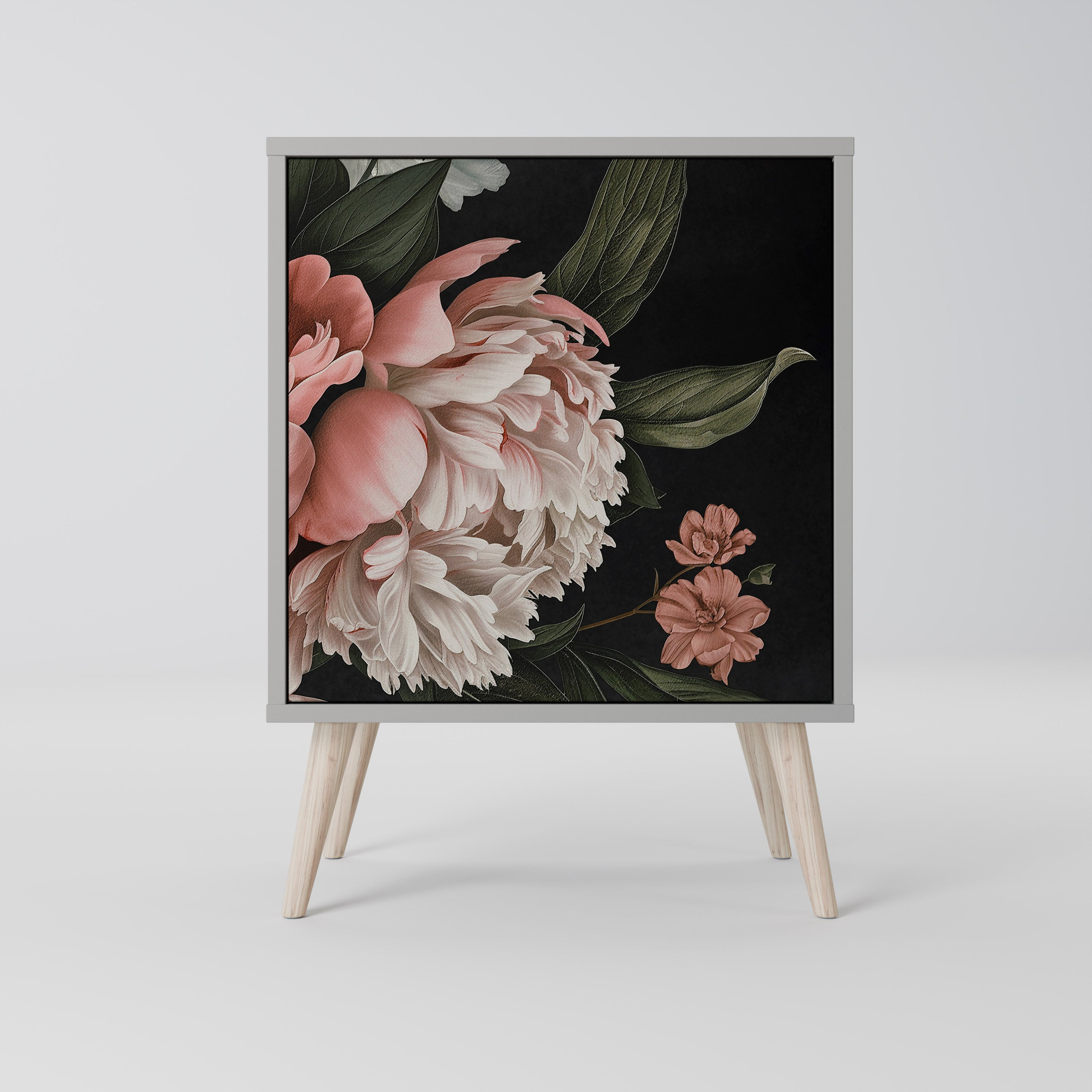 LUSH ELEGANCE Sideboard mit 1 Tür in Grau