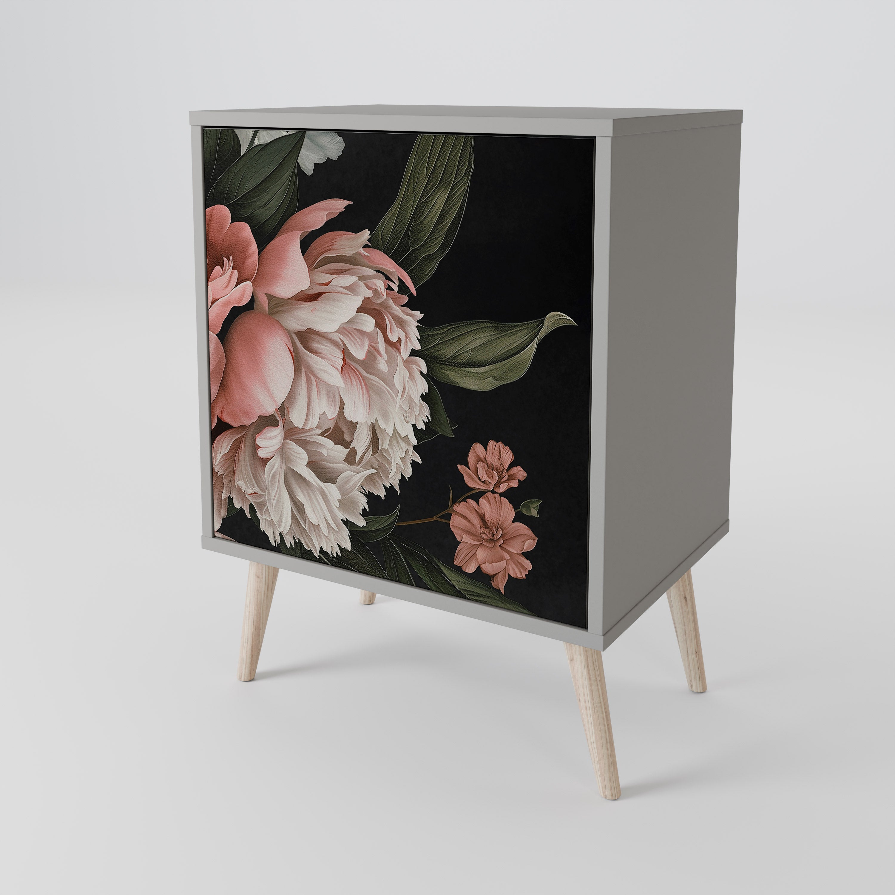 LUSH ELEGANCE Sideboard mit 1 Tür in Grau
