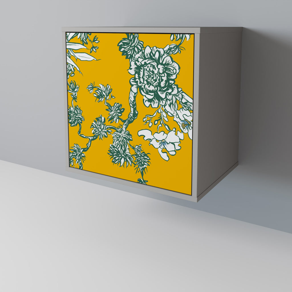 YELLOW CHINOISERIE Sideboard mit 1 Tür in Grau