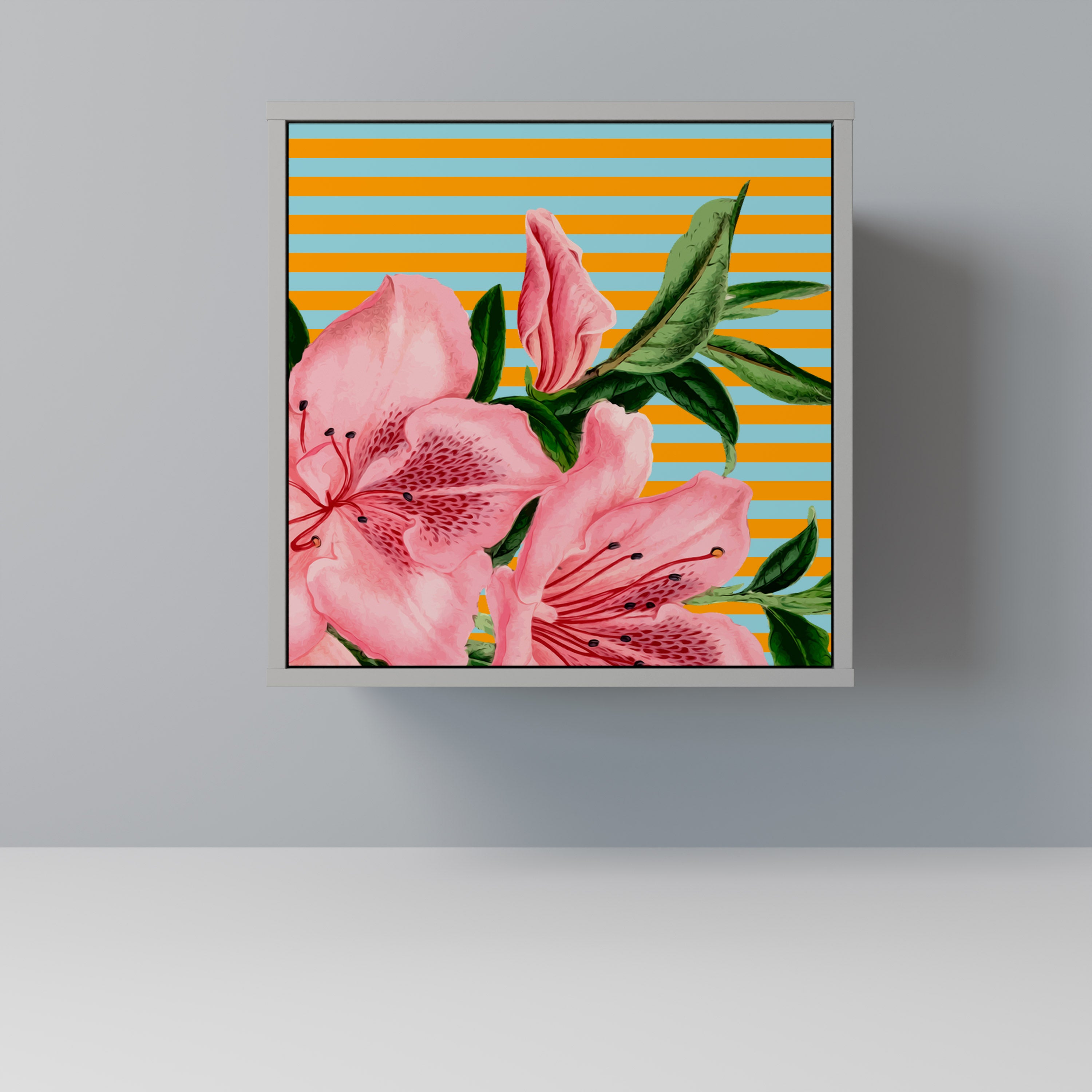 FRAGILE BEAUTY Sideboard mit 1 Tür in Grau