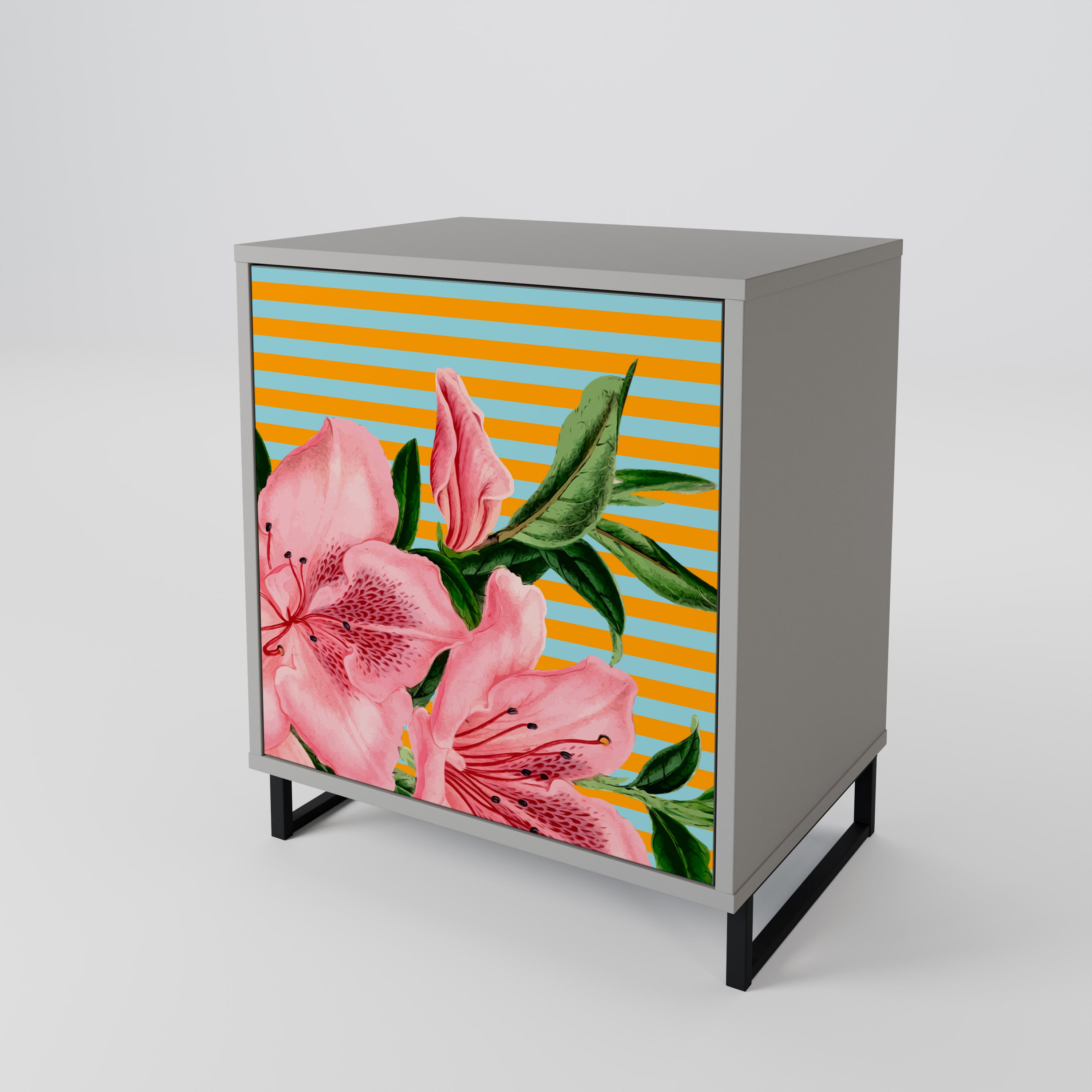 FRAGILE BEAUTY Sideboard mit 1 Tür in Grau