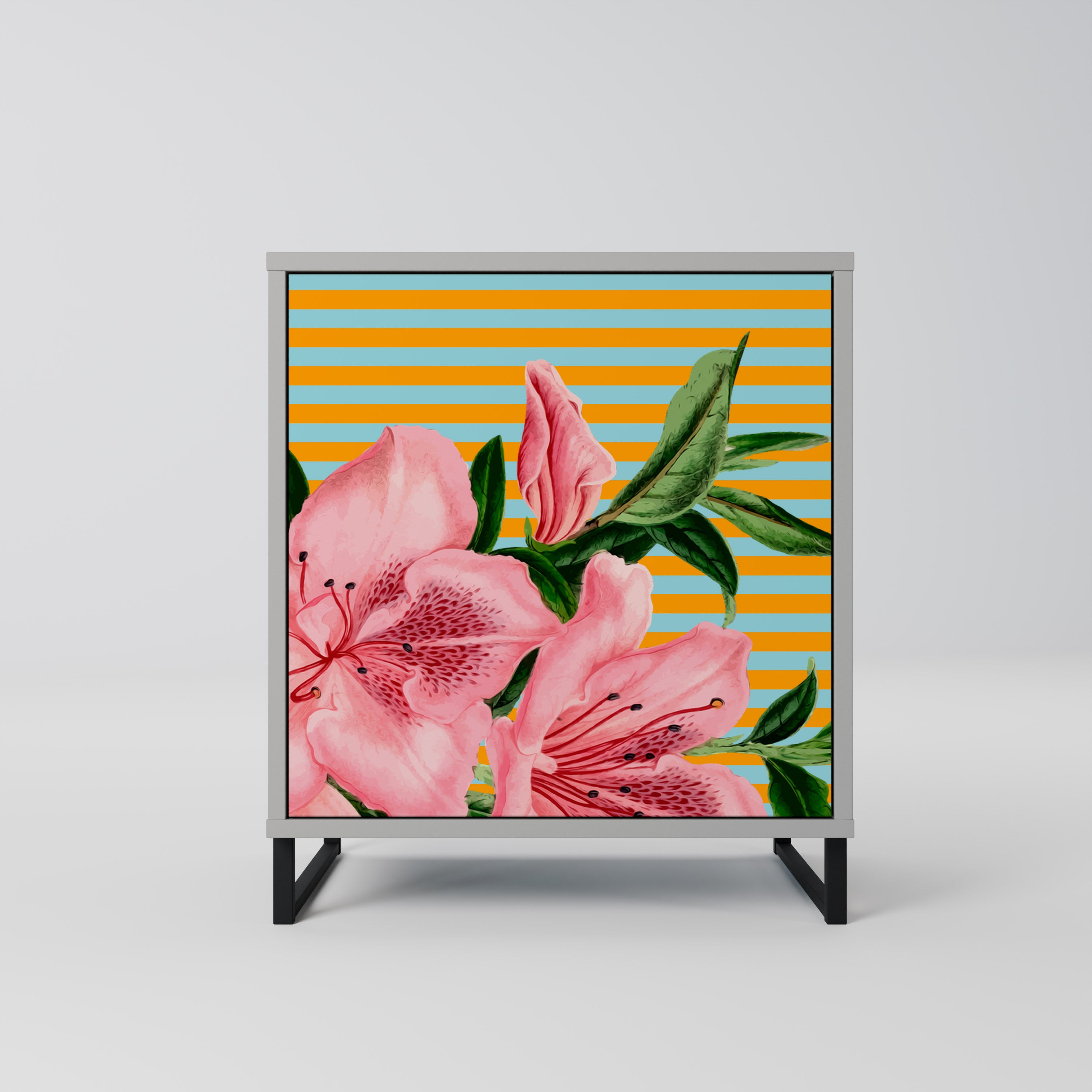 FRAGILE BEAUTY Sideboard mit 1 Tür in Grau