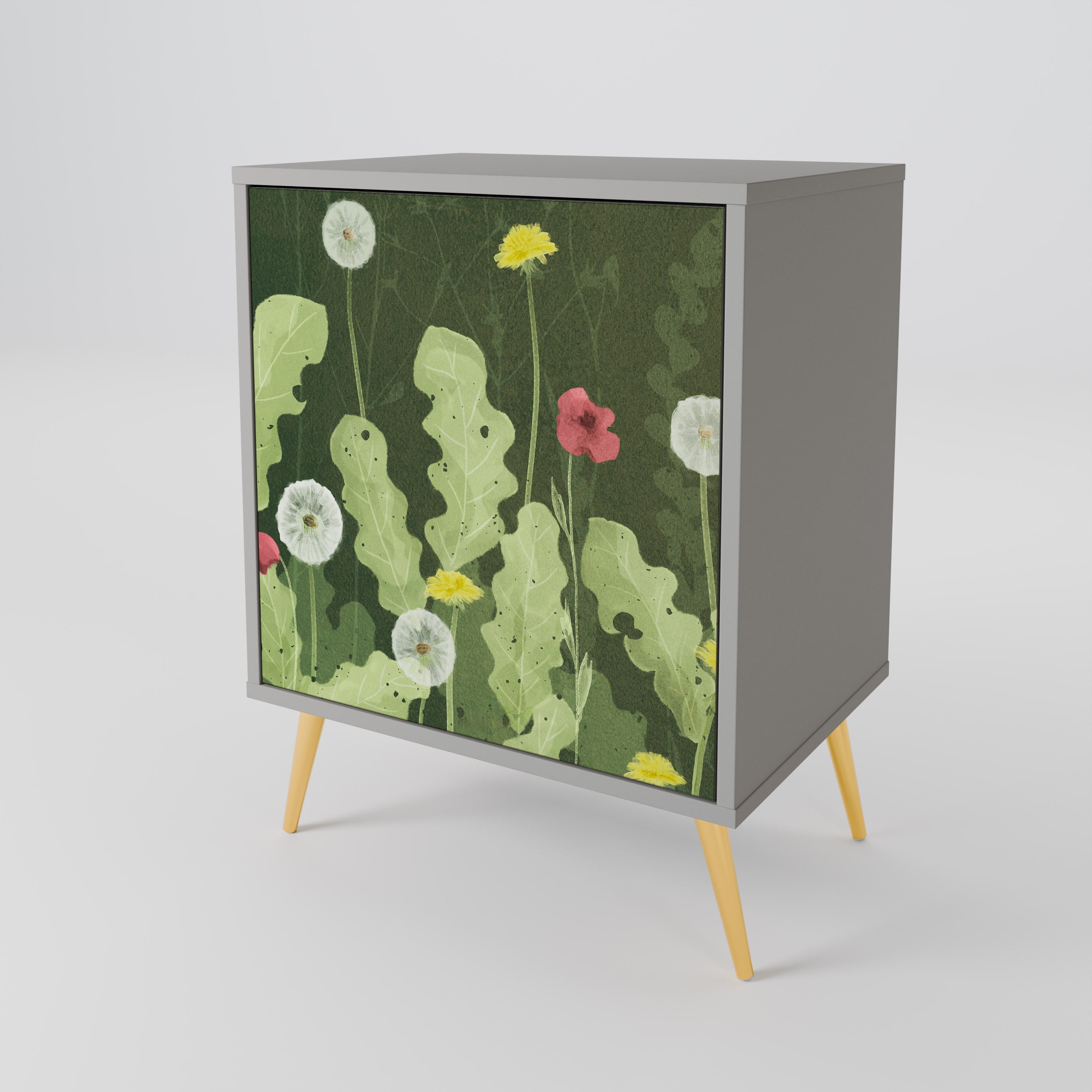DANDELION AMUSE Sideboard mit 1 Tür in Grau