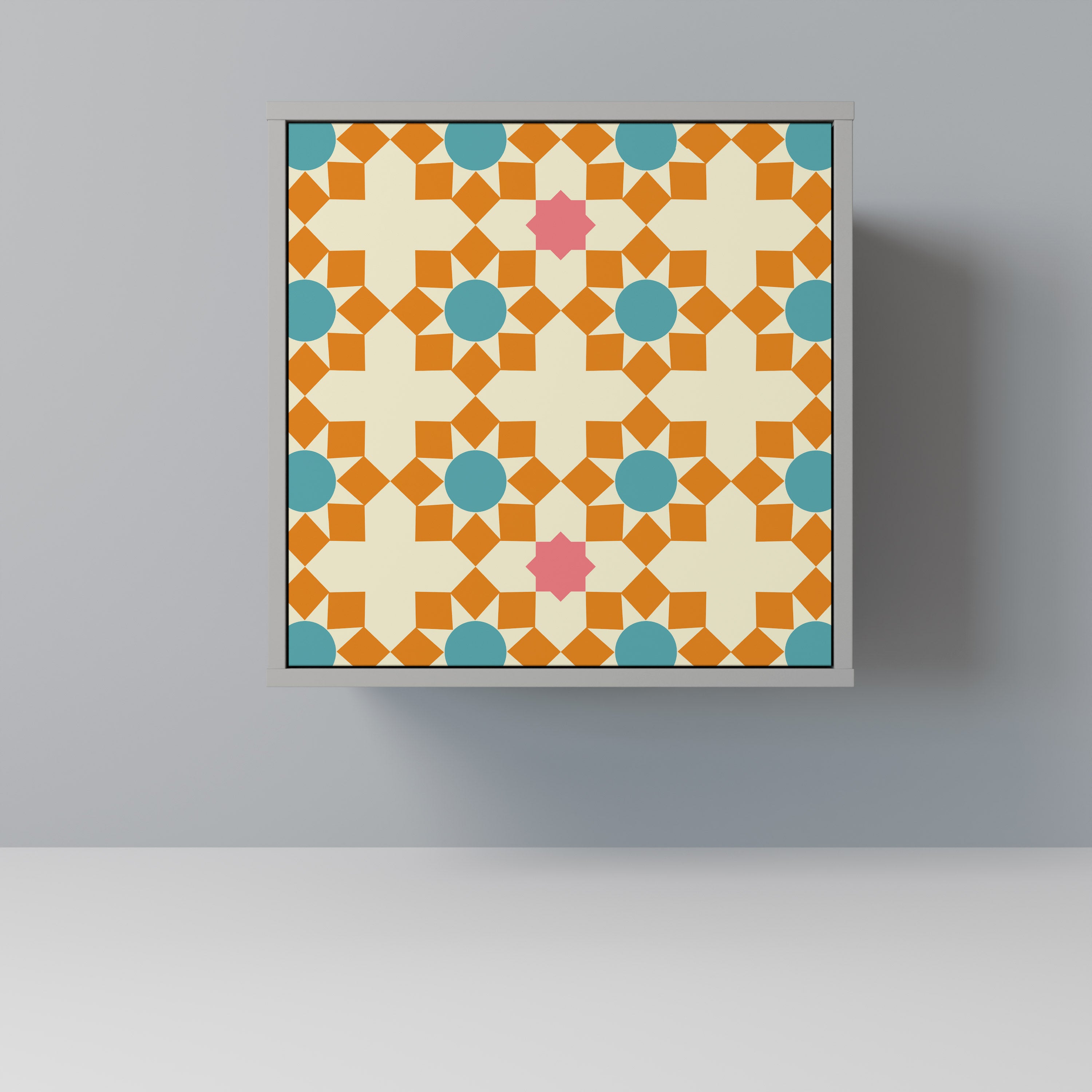 FLORAL DECOR Sideboard mit 1 Tür in Grau