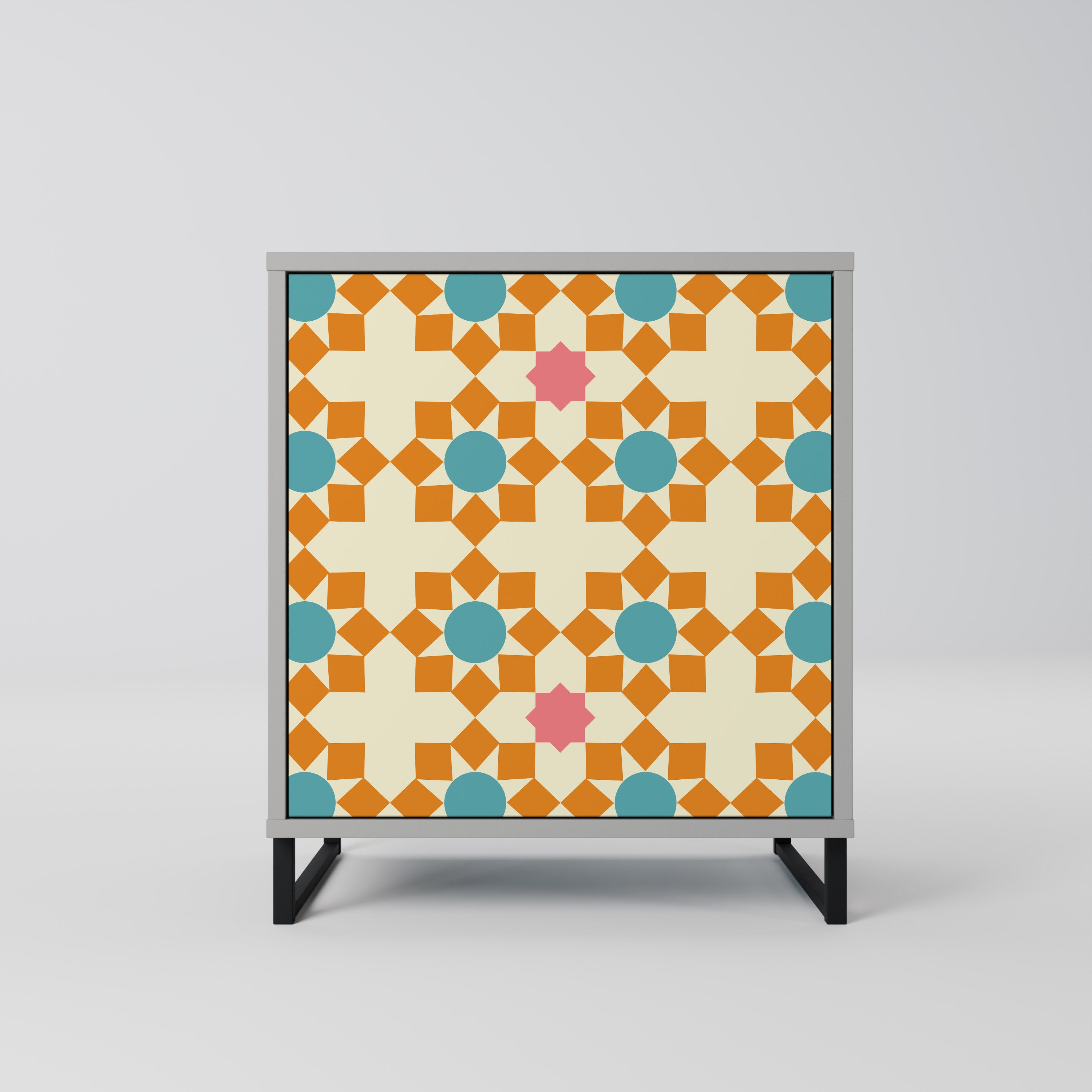 FLORAL DECOR Sideboard mit 1 Tür in Grau