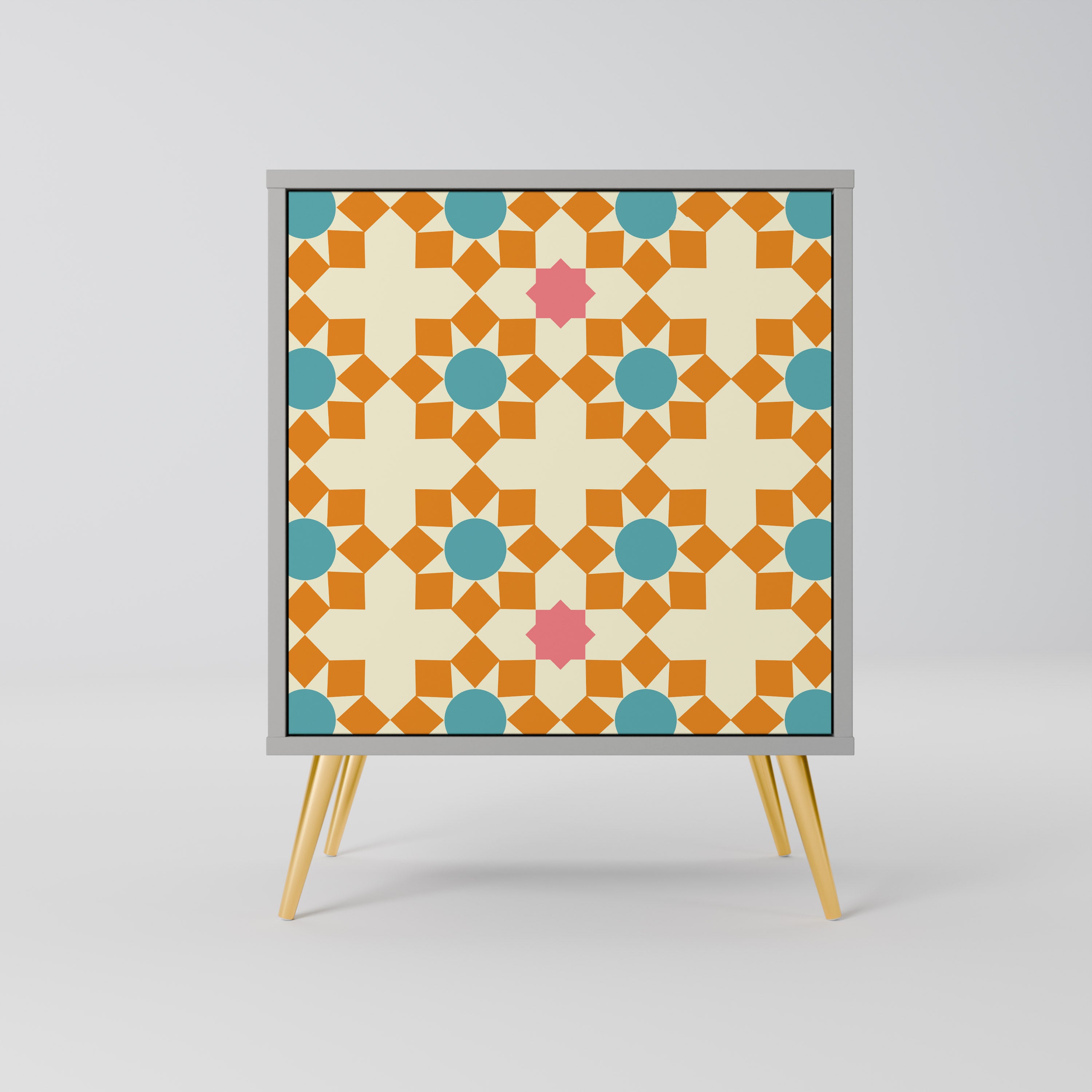 FLORAL DECOR Sideboard mit 1 Tür in Grau