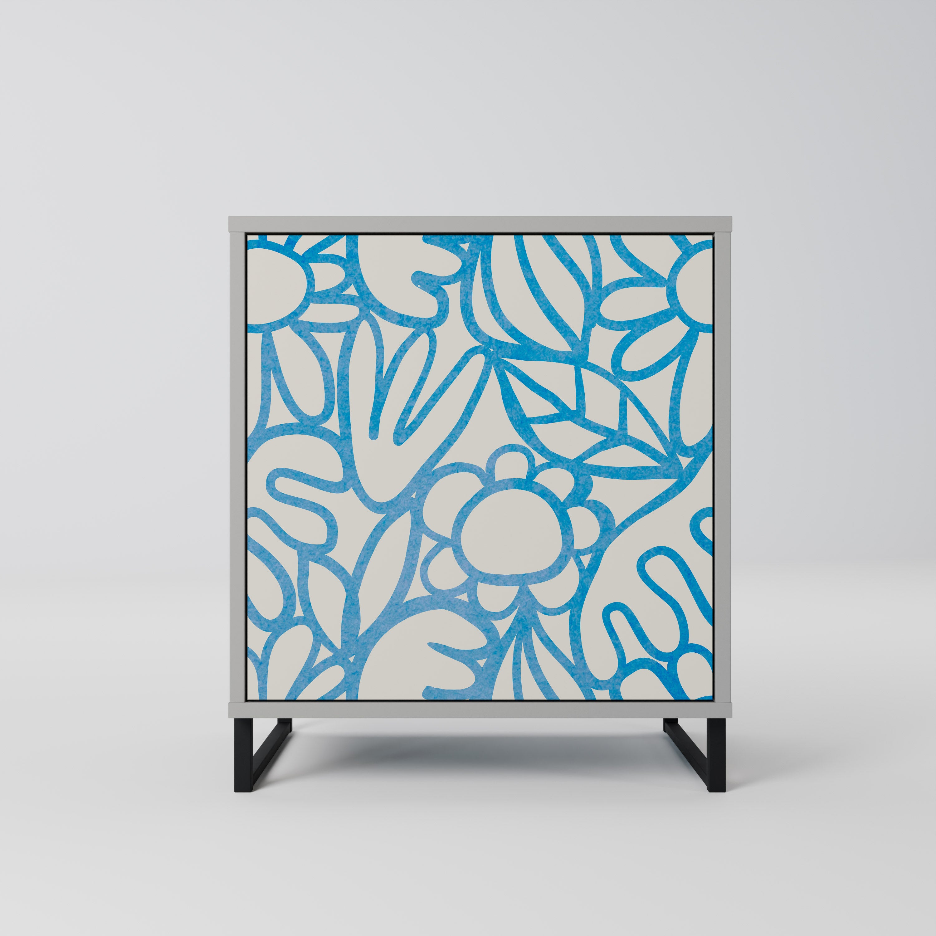 BLOOMY MORNING Sideboard mit 1 Tür in Grau