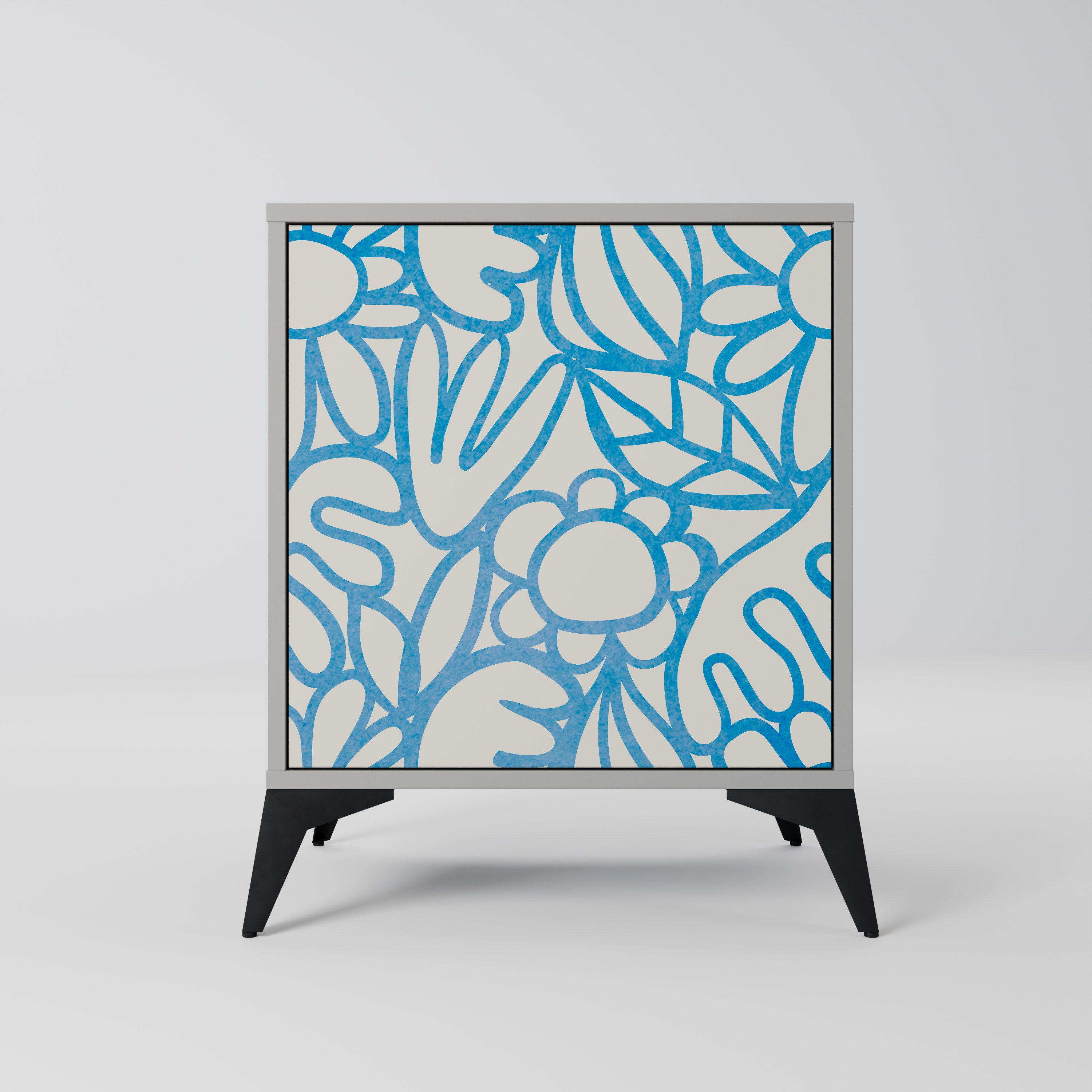 BLOOMY MORNING Sideboard mit 1 Tür in Grau