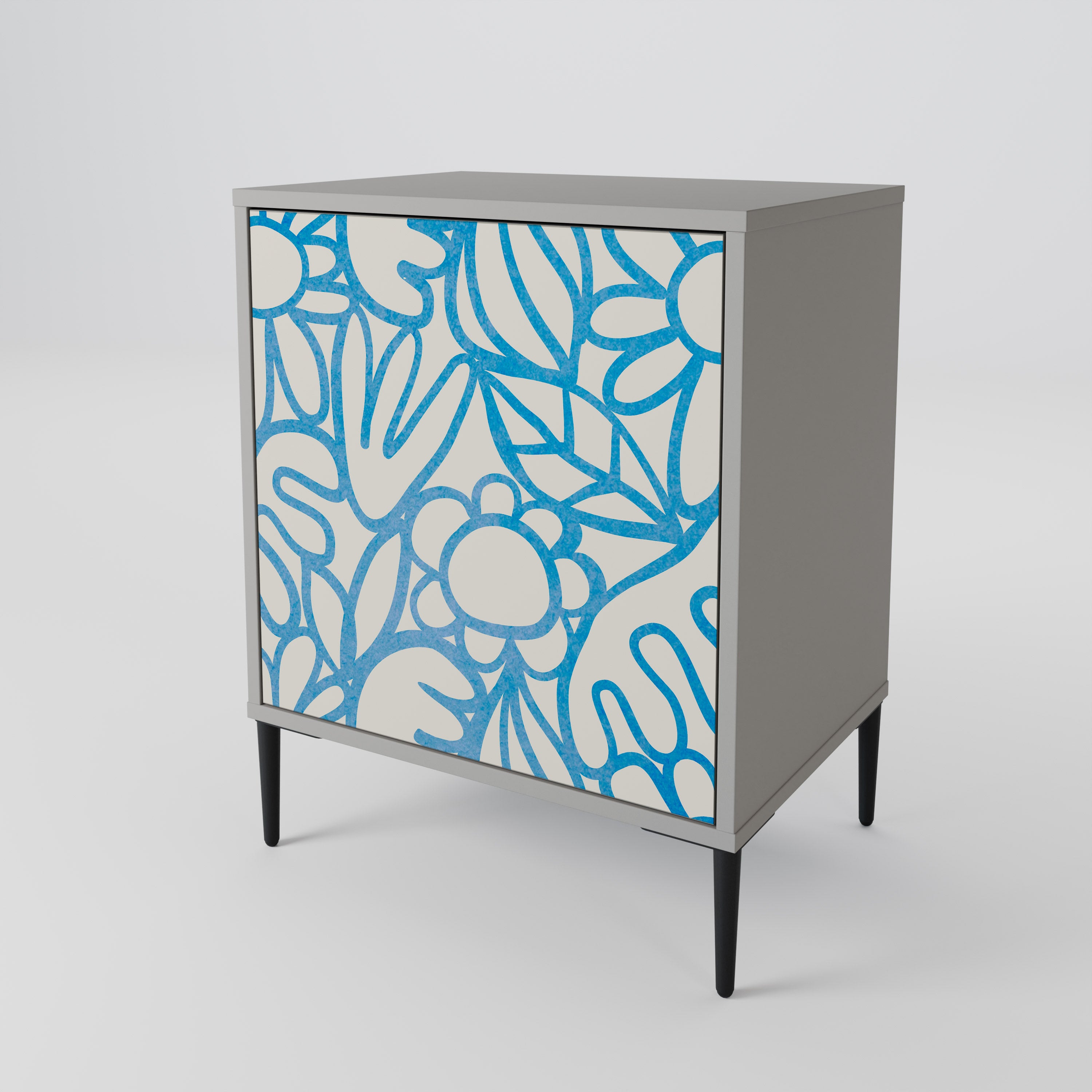 BLOOMY MORNING Sideboard mit 1 Tür in Grau