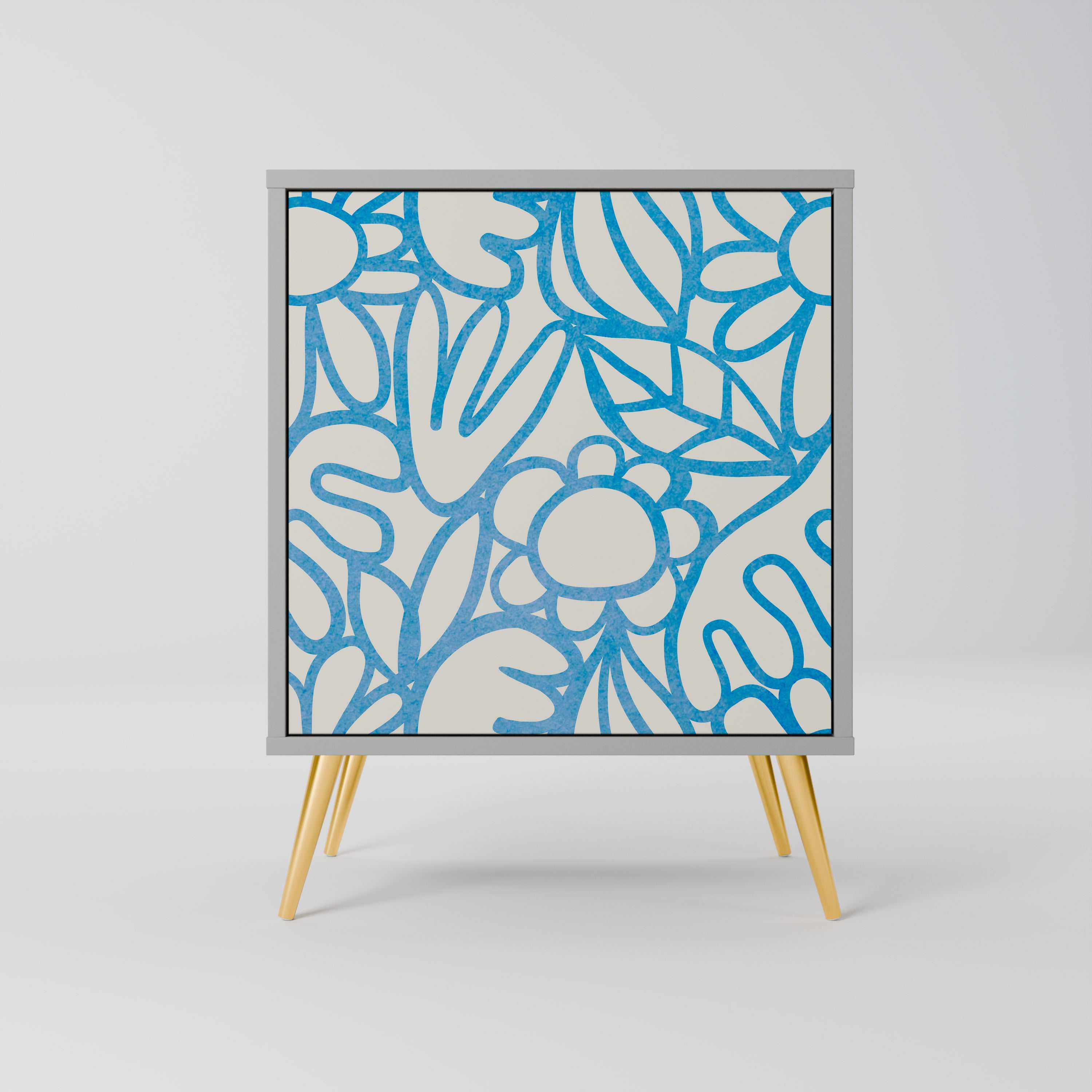 BLOOMY MORNING Sideboard mit 1 Tür in Grau