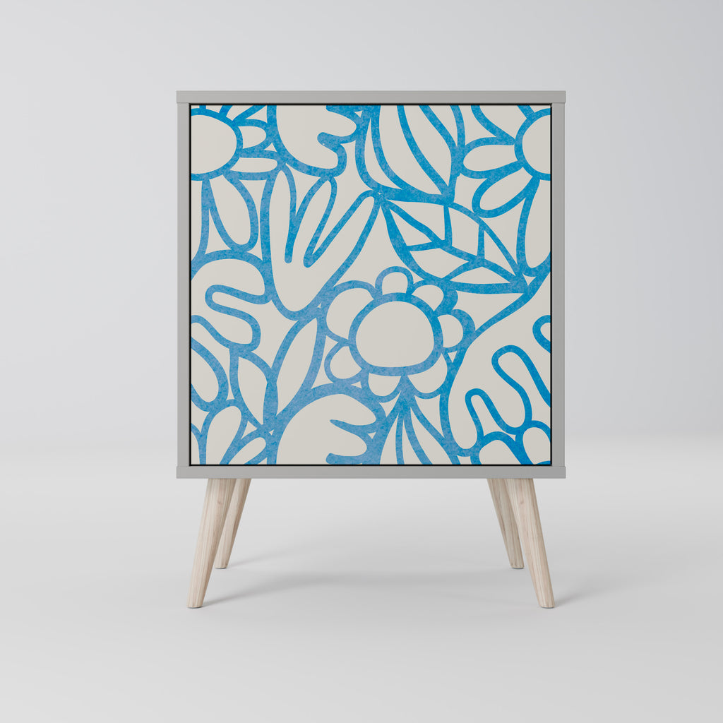 BLOOMY MORNING Sideboard mit 1 Tür in Grau