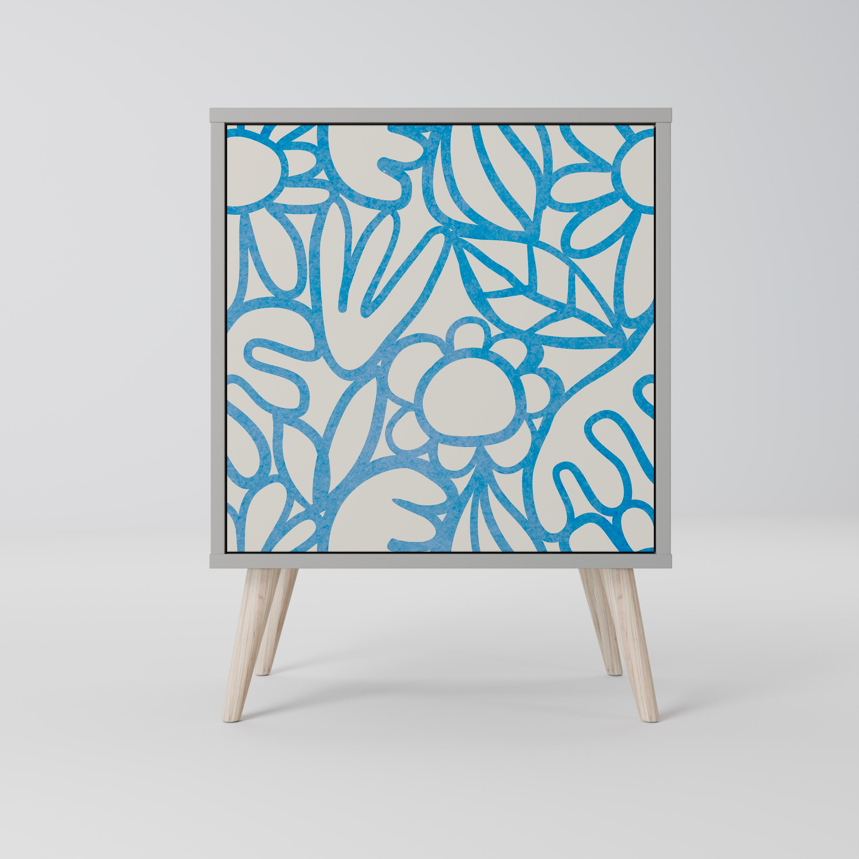 BLOOMY MORNING Sideboard mit 1 Tür in Grau