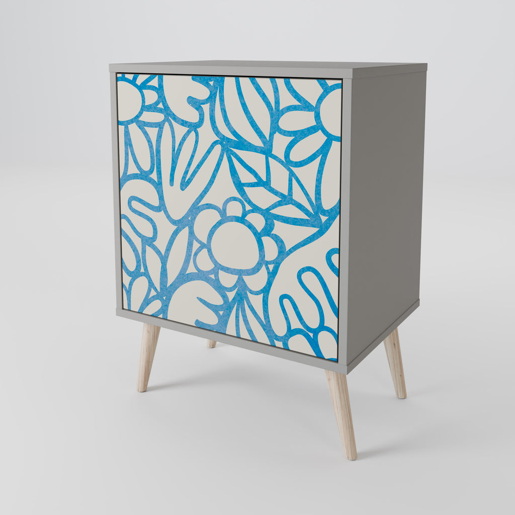 BLOOMY MORNING Sideboard mit 1 Tür in Grau