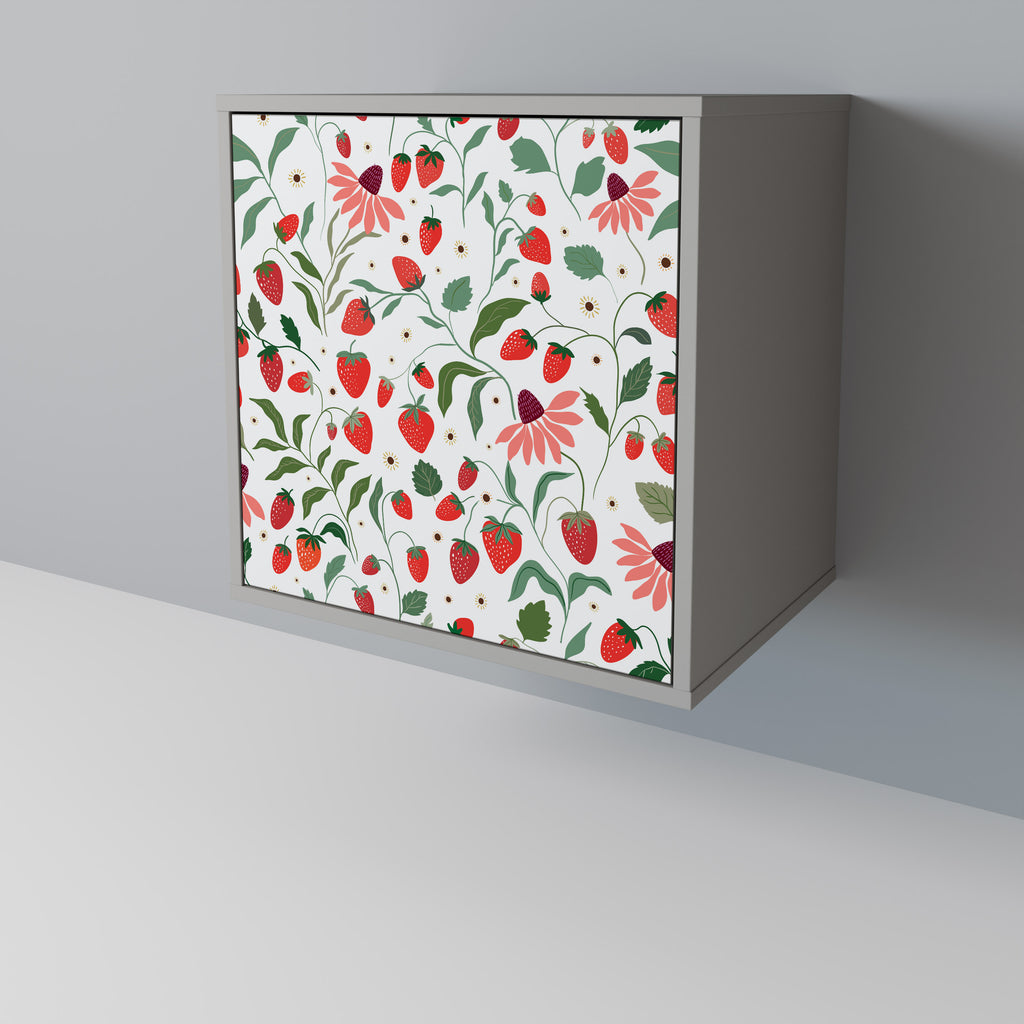 FLOWERS AND STRAWBERRIES Sideboard mit 1 Tür in Grau