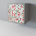 FLOWERS AND STRAWBERRIES Sideboard mit 1 Tür in Grau