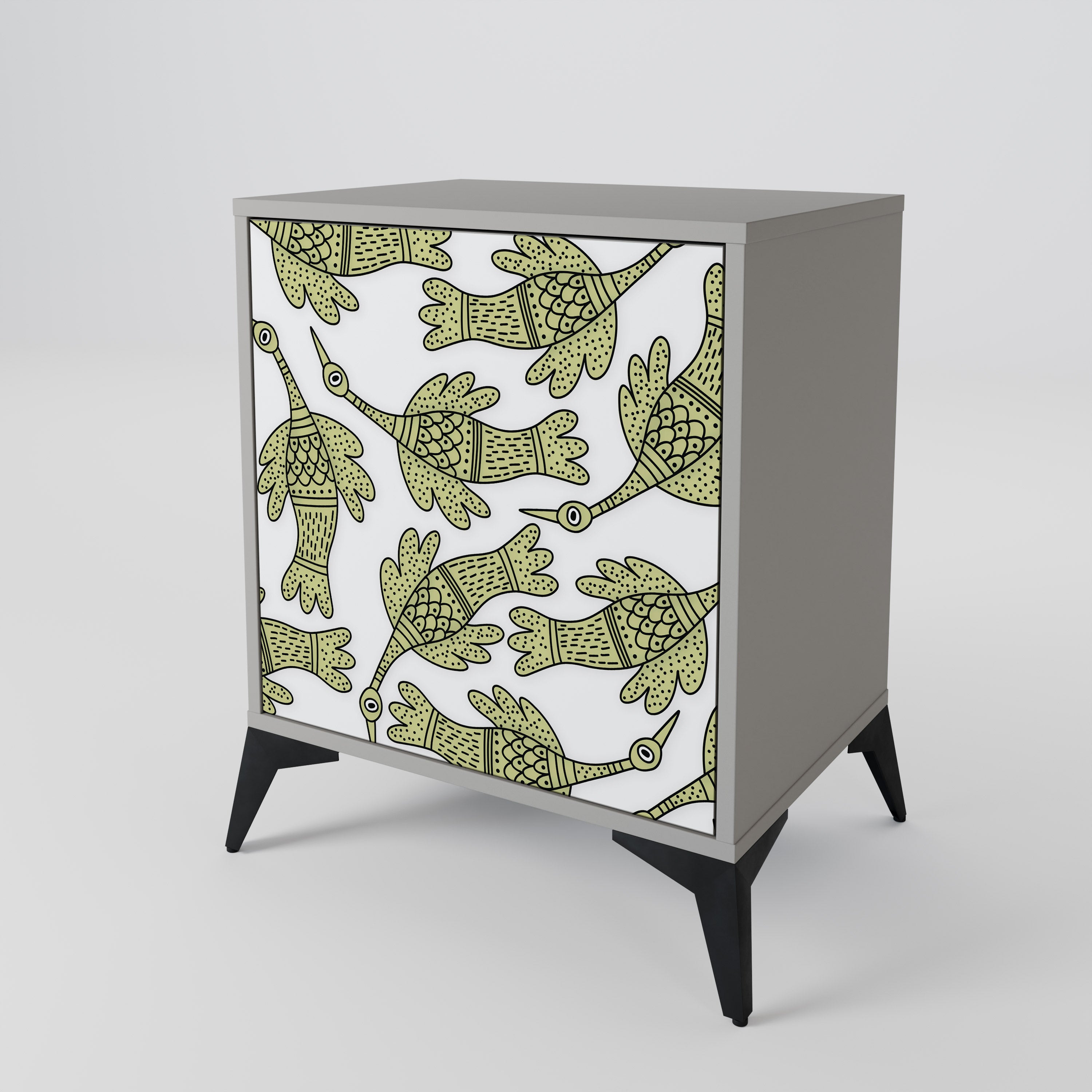 SEEDLING SONGBIRD Sideboard mit 1 Tür in Grau