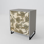 ALMONDINE SONGBIRD Sideboard mit 1 Tür in Grau