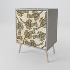 ALMONDINE SONGBIRD Sideboard mit 1 Tür in Grau