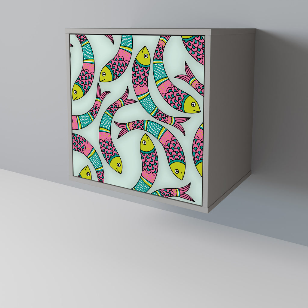 INDIAN FISH Sideboard mit 1 Tür in Grau