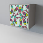 INDIAN FISH Sideboard mit 1 Tür in Grau